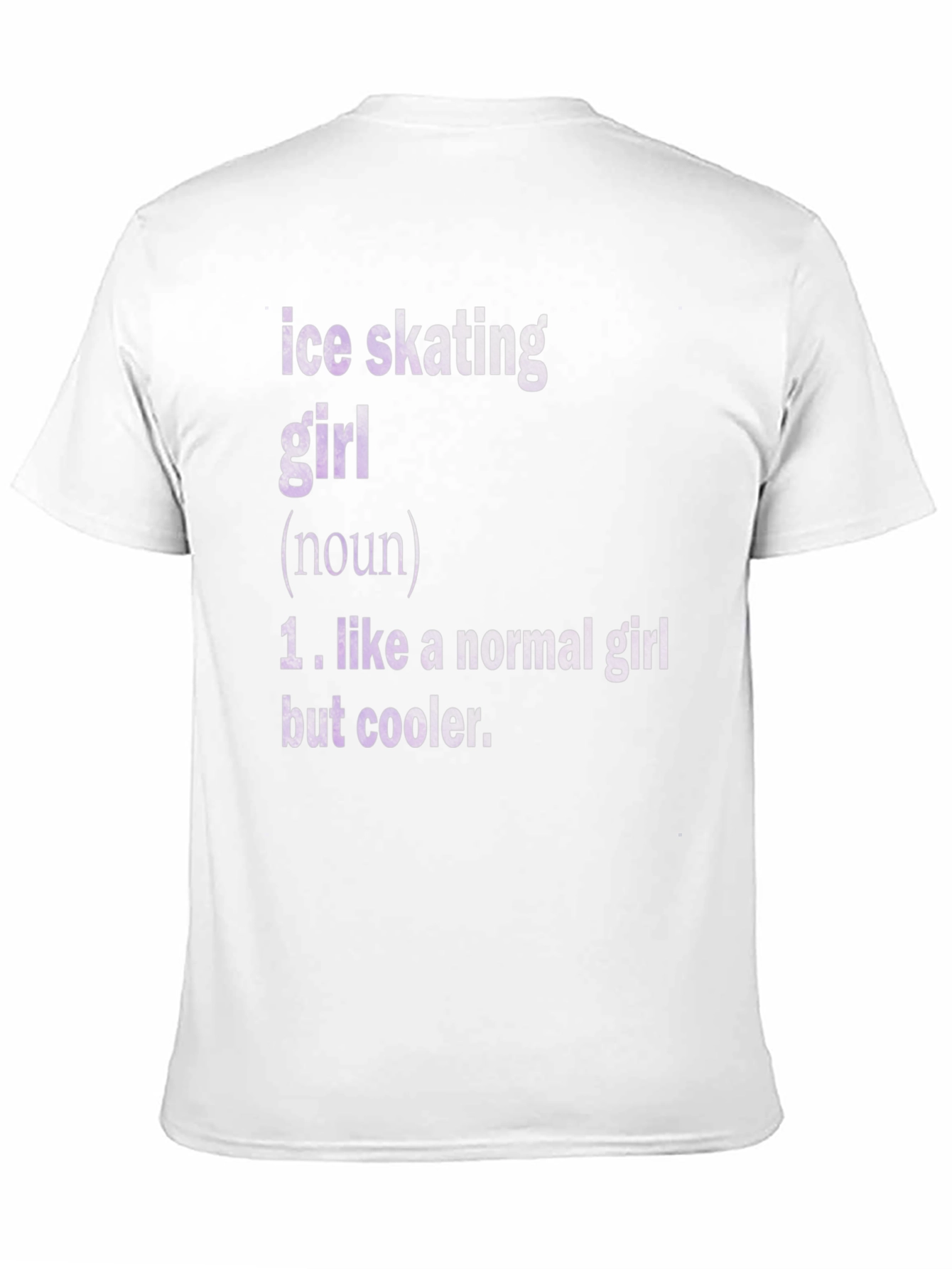 Ice Skating Girl Definition Black T-Shirt
