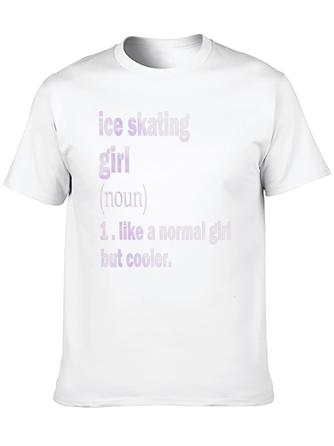 Ice Skating Girl Definition Black T-Shirt