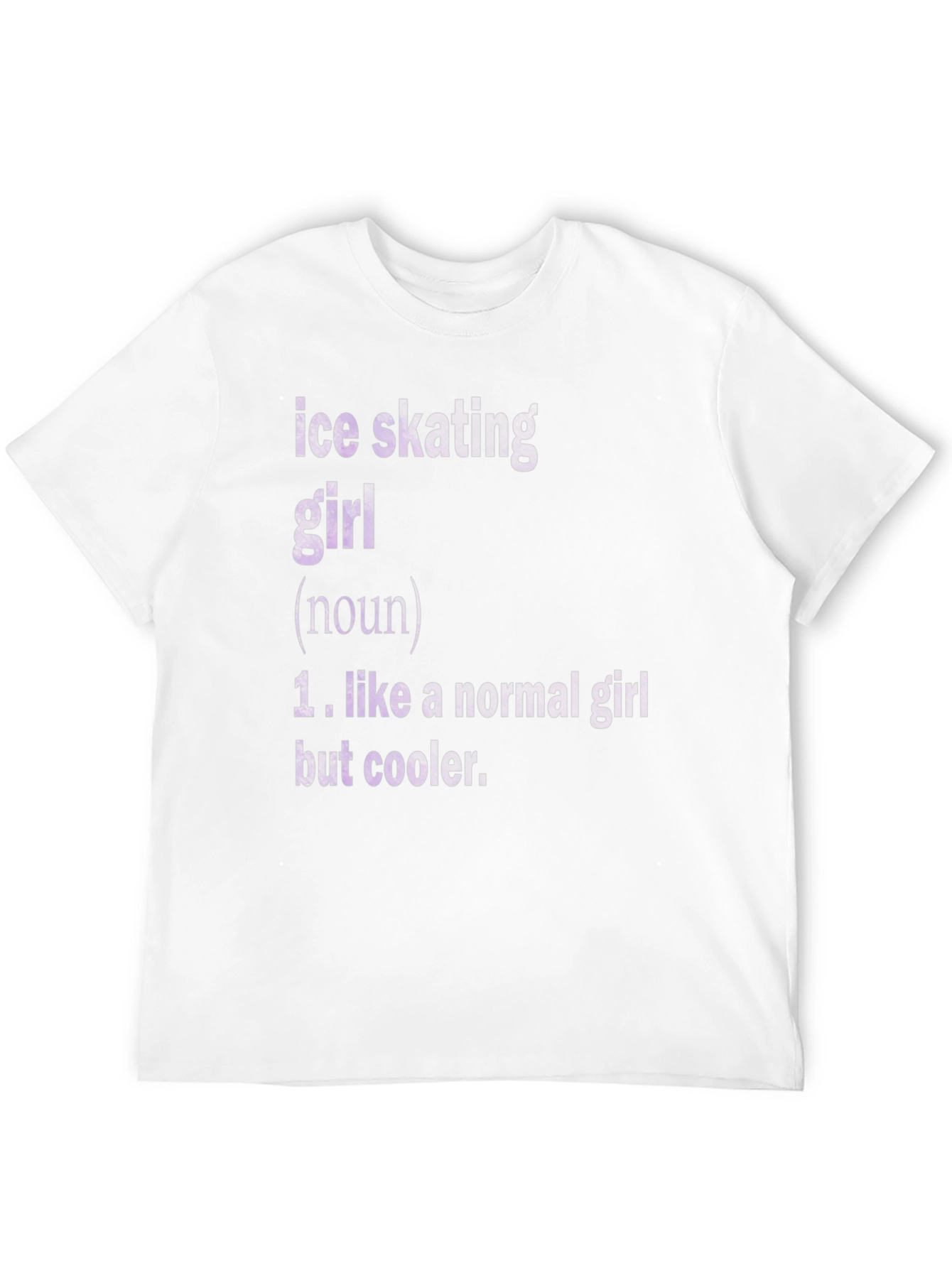 Ice Skating Girl Definition Black T-Shirt