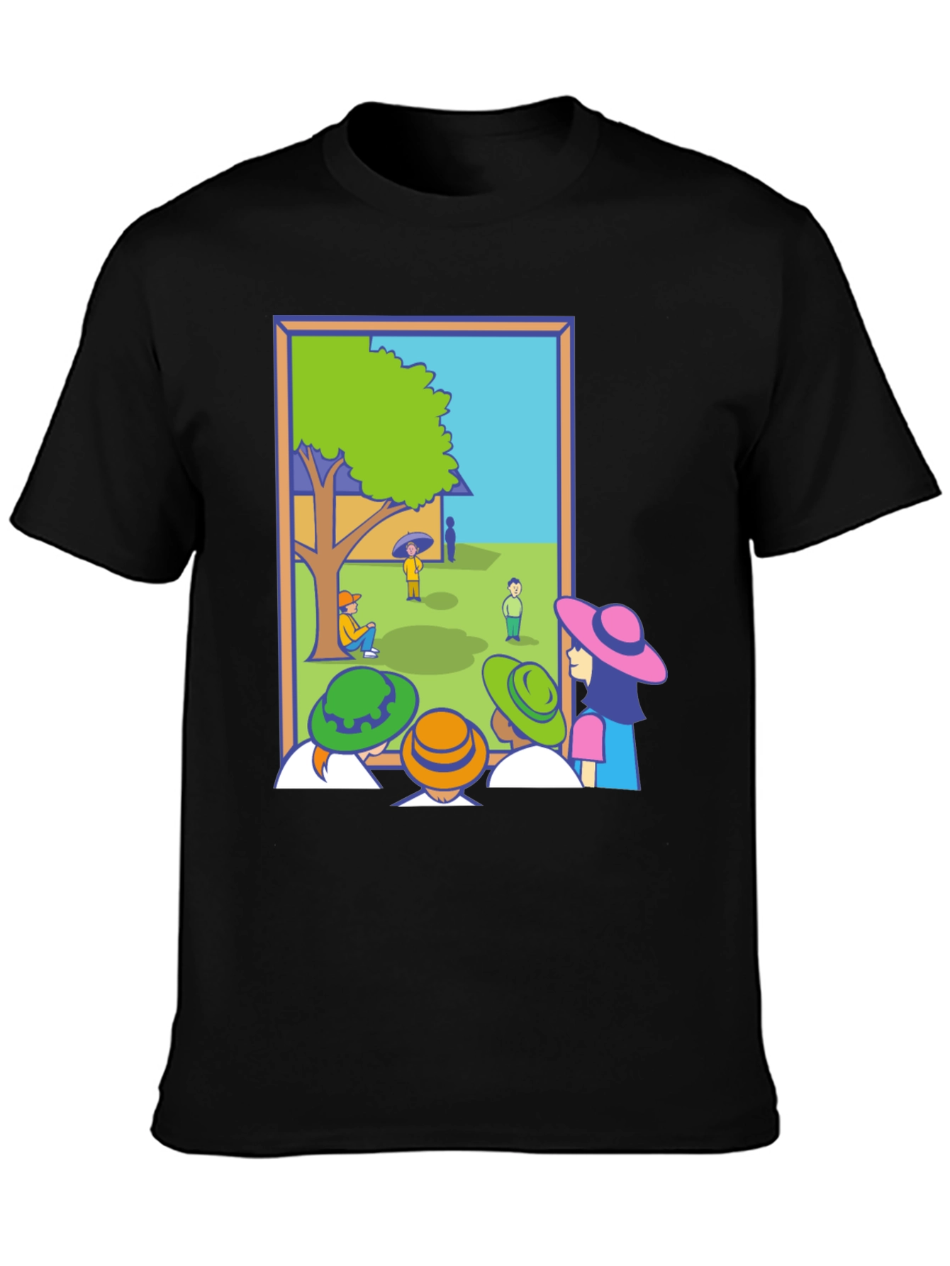 Cartoon Illustration Graphic Tee