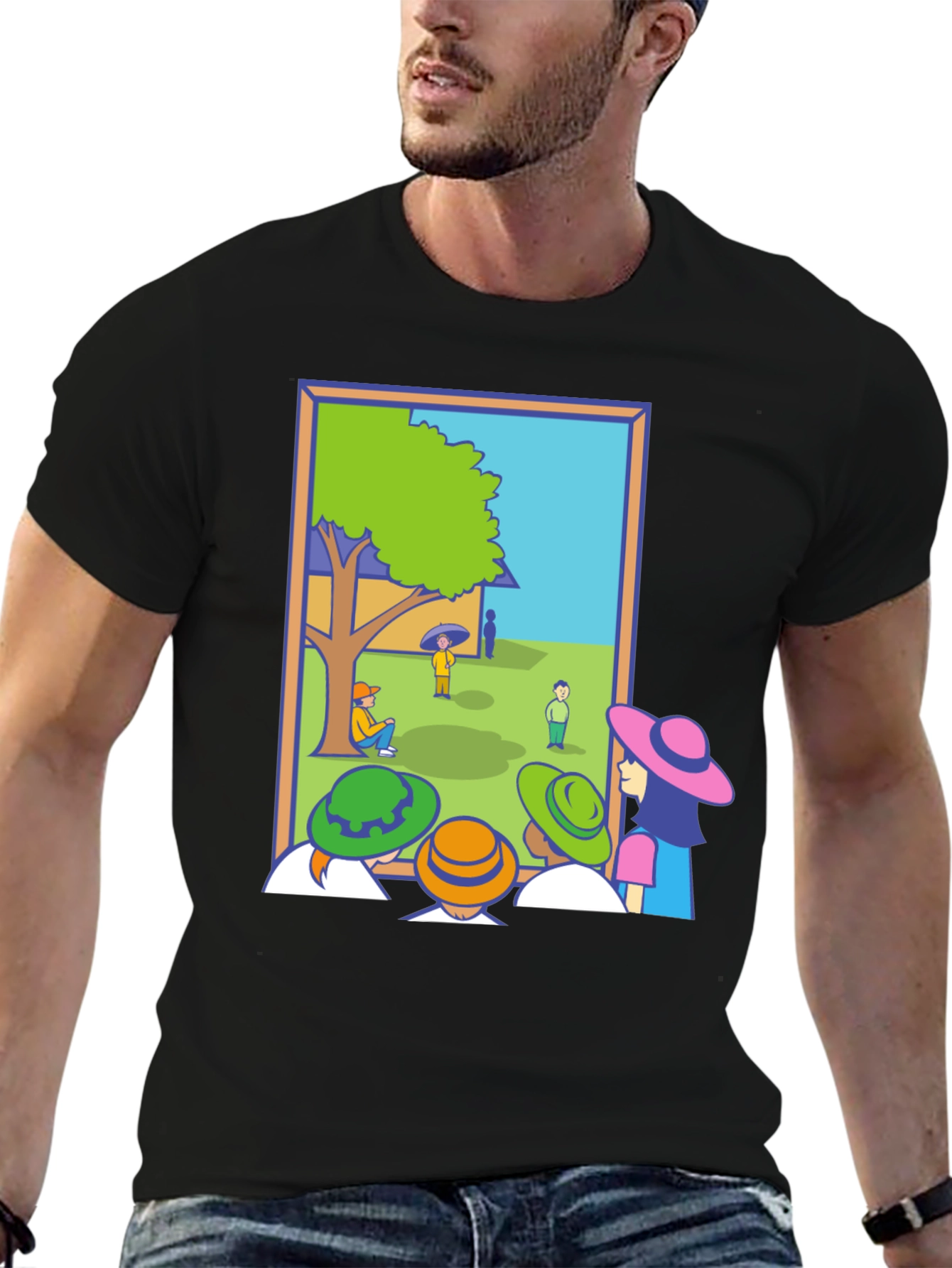 Cartoon Illustration Graphic Tee