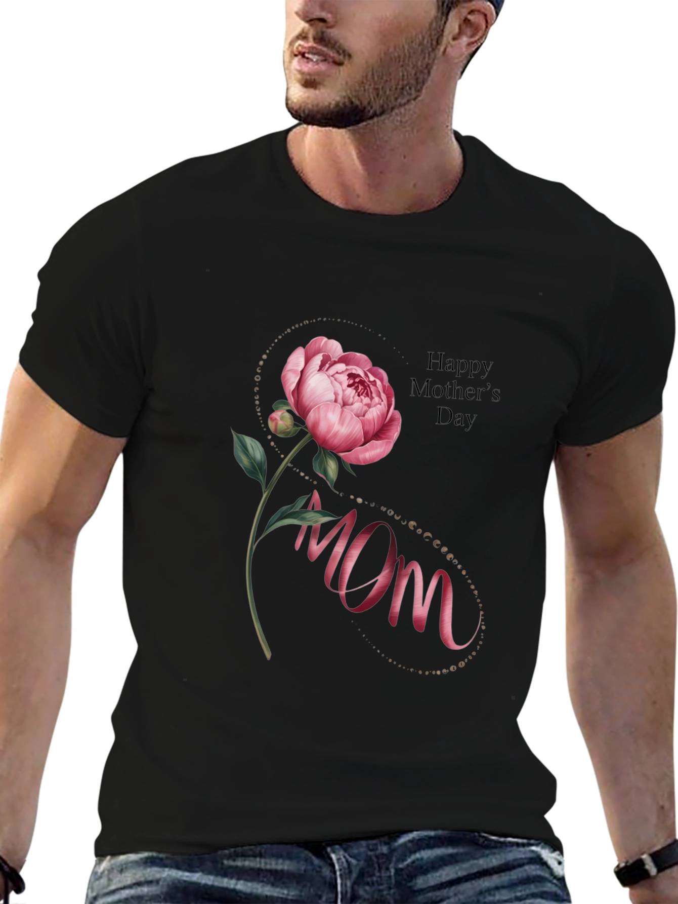 Mom Floral T-Shirt - Happy Mothers Day