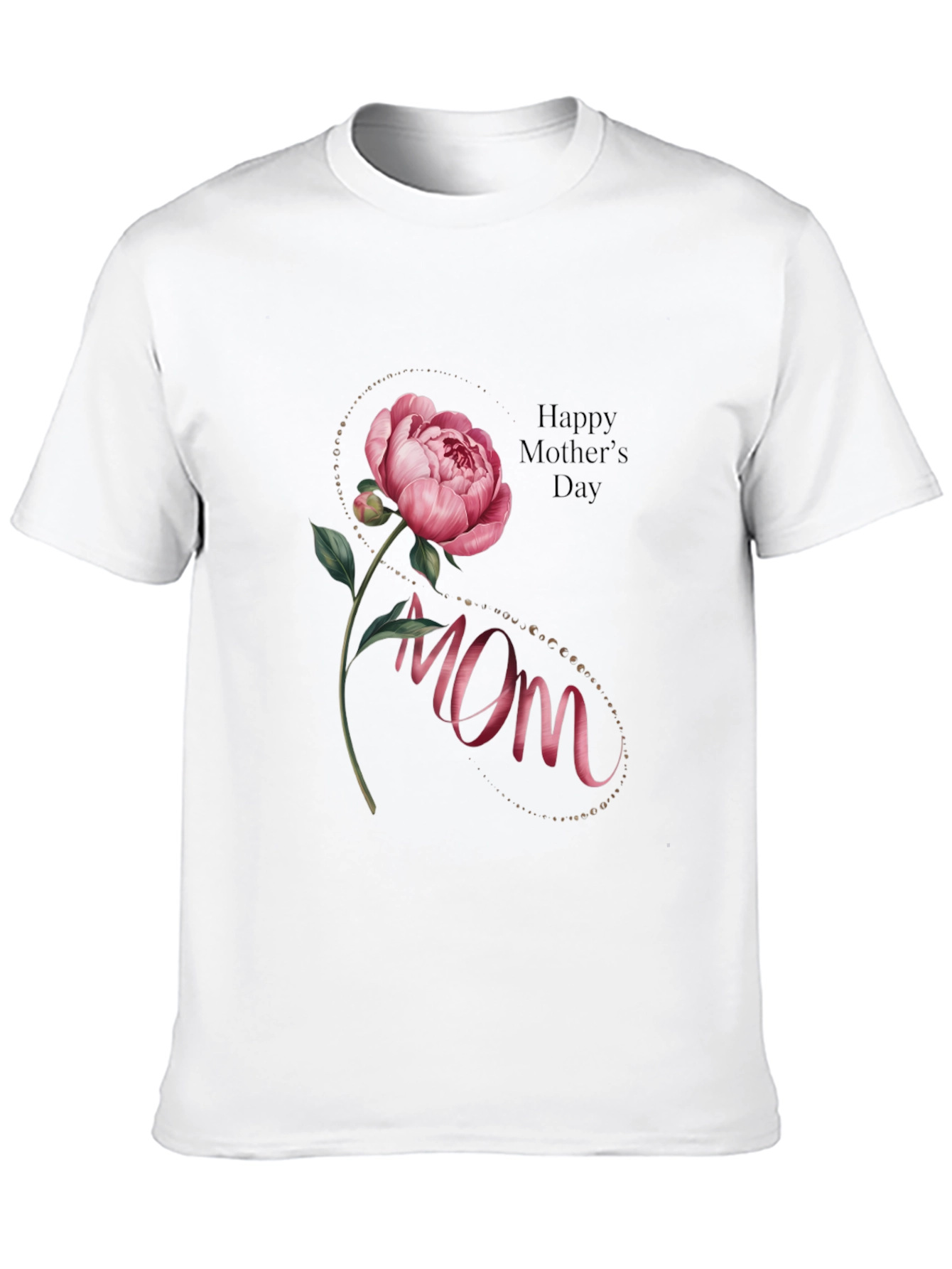 Mom Floral T-Shirt - Happy Mothers Day