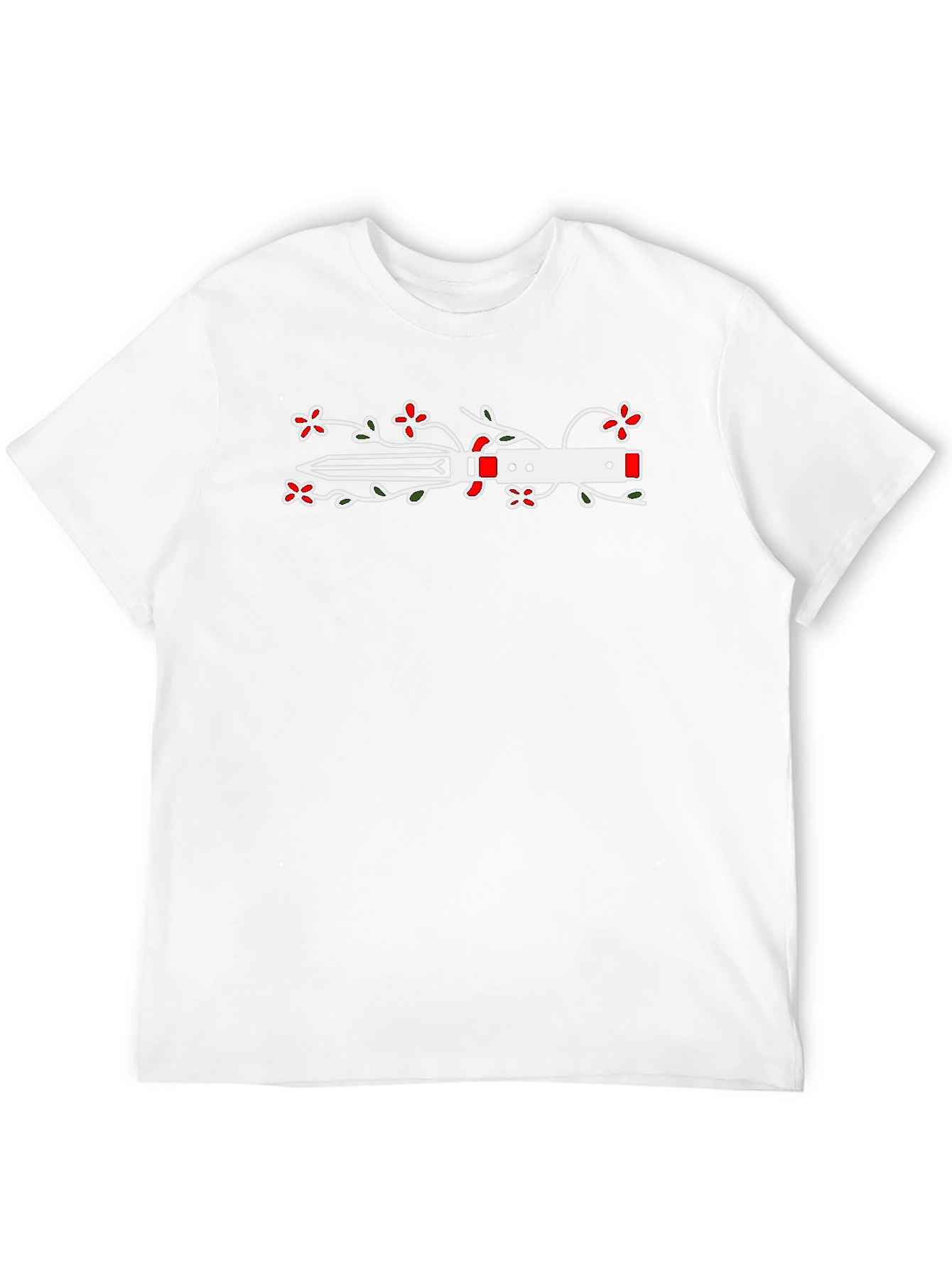 Floral Dagger Graphic Tee - Black