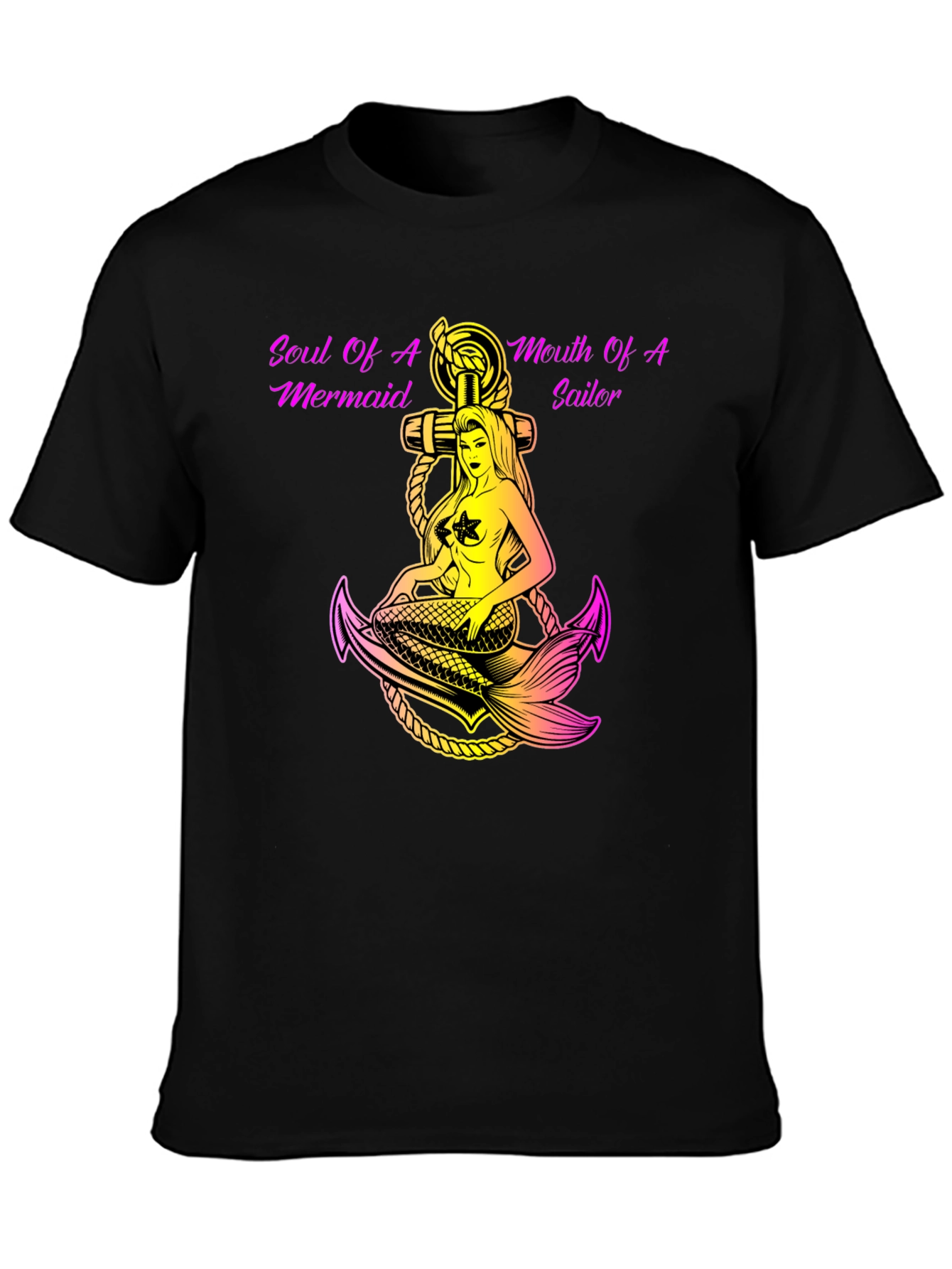 Soul of Mermaid Mouth of Sailor Graphic T-Shirt