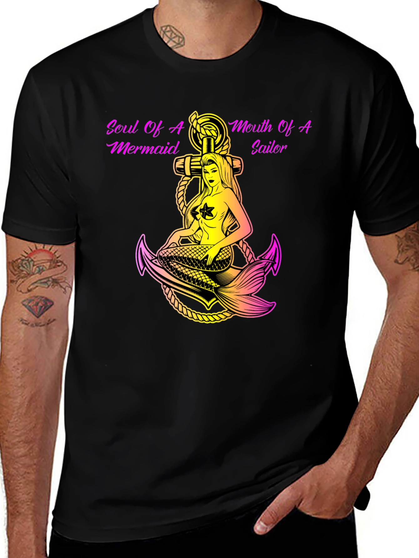 Soul of Mermaid Mouth of Sailor Graphic T-Shirt