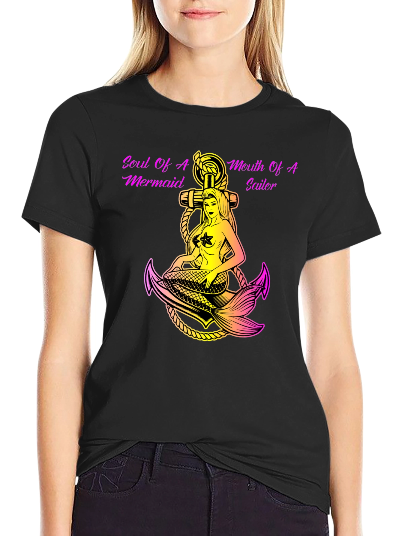 Soul of Mermaid Mouth of Sailor Graphic T-Shirt