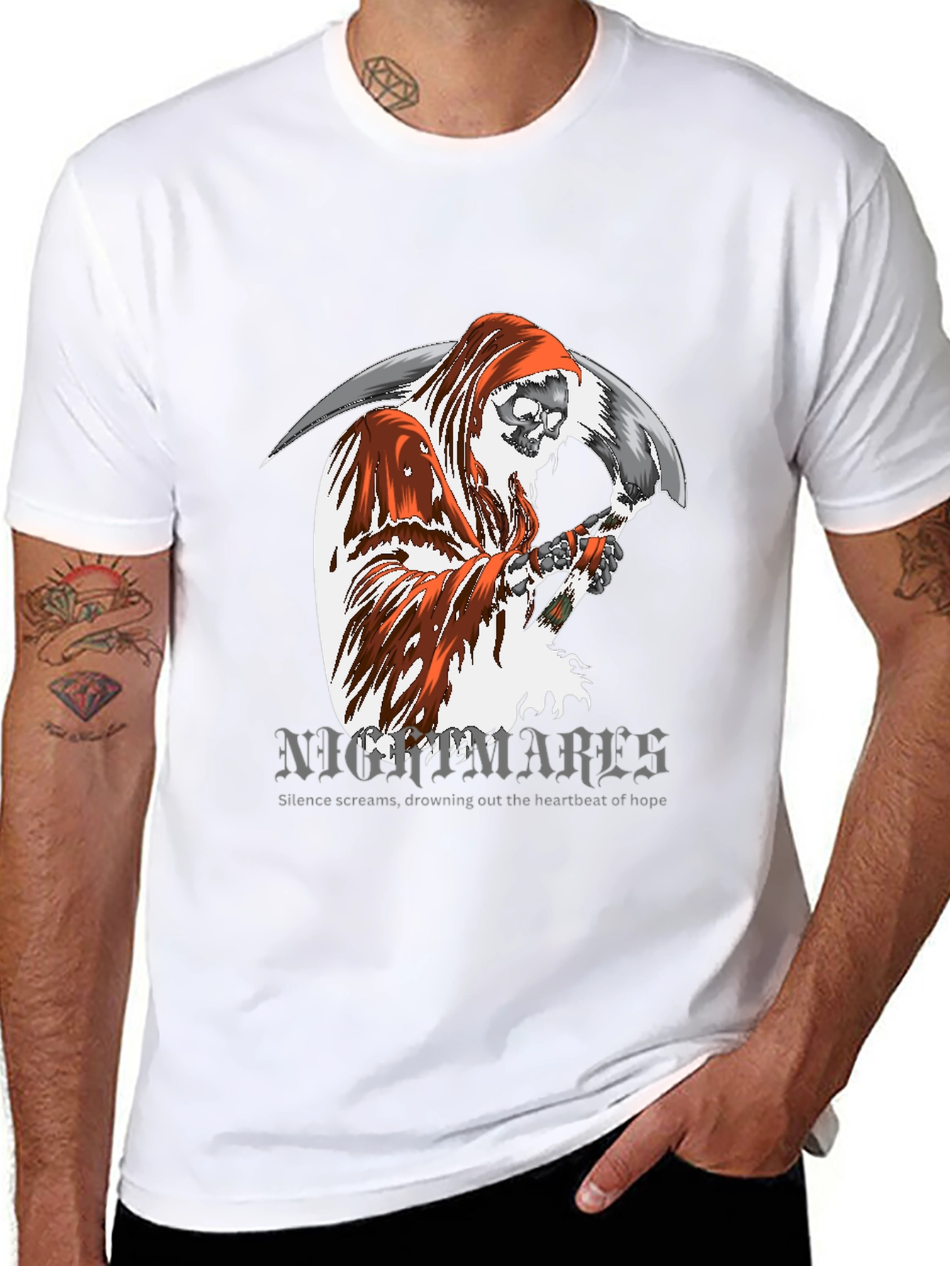 Grim Reaper Nightmare T-Shirt - Unisex Cotton Tee