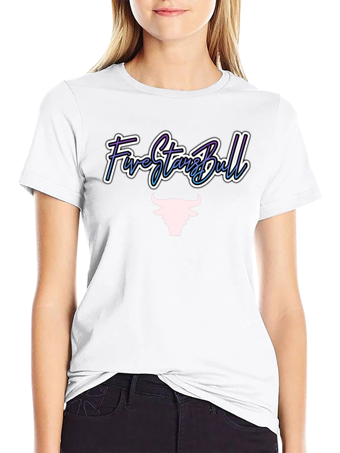 Five Stars Bull Graphic Tee - Stylish Mens T-Shirt