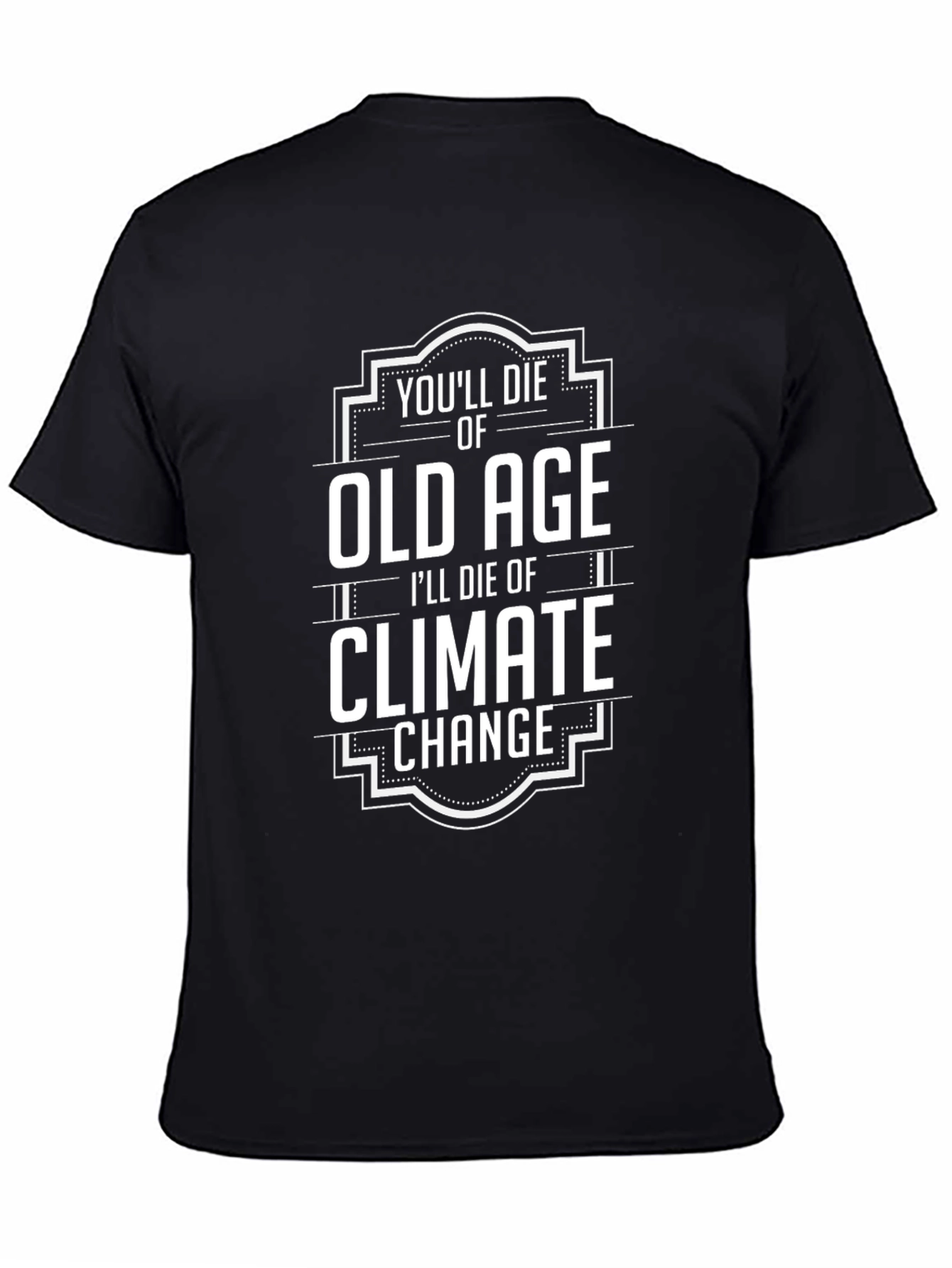 Climate Change Graphic Tee - Old Age vs. Future