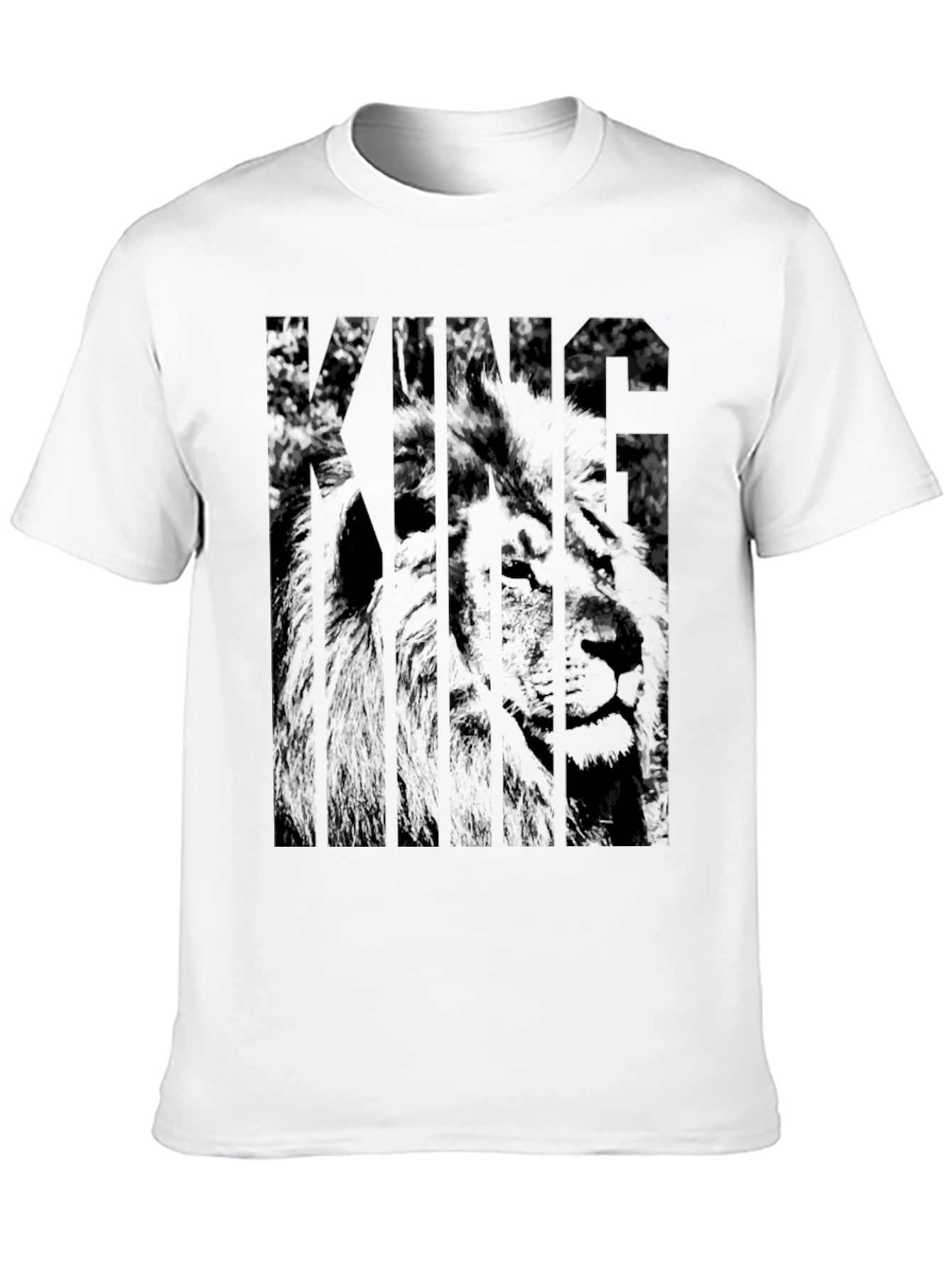 King Lion Graphic Black T-Shirt - Mens Fashion Tee