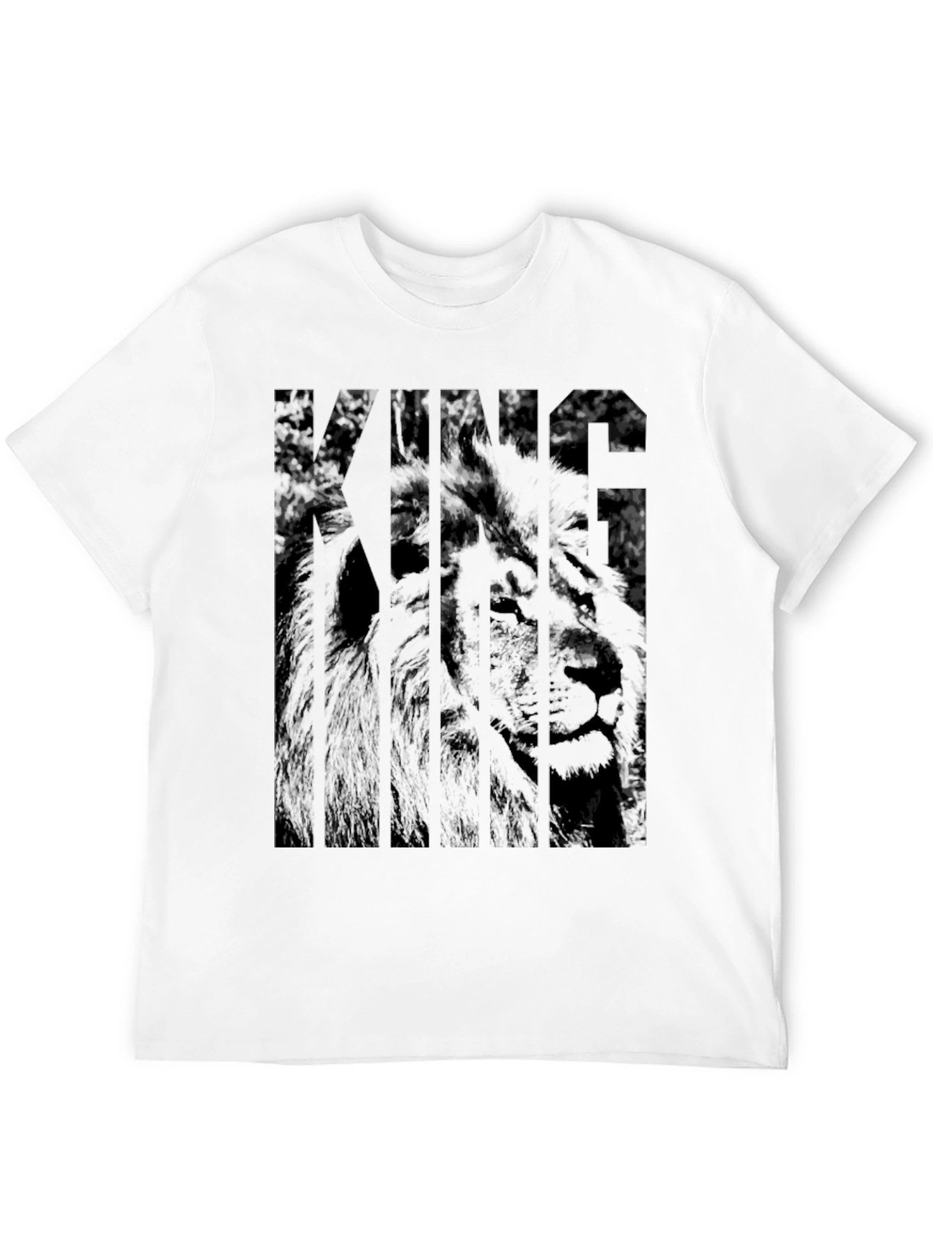King Lion Graphic Black T-Shirt - Mens Fashion Tee