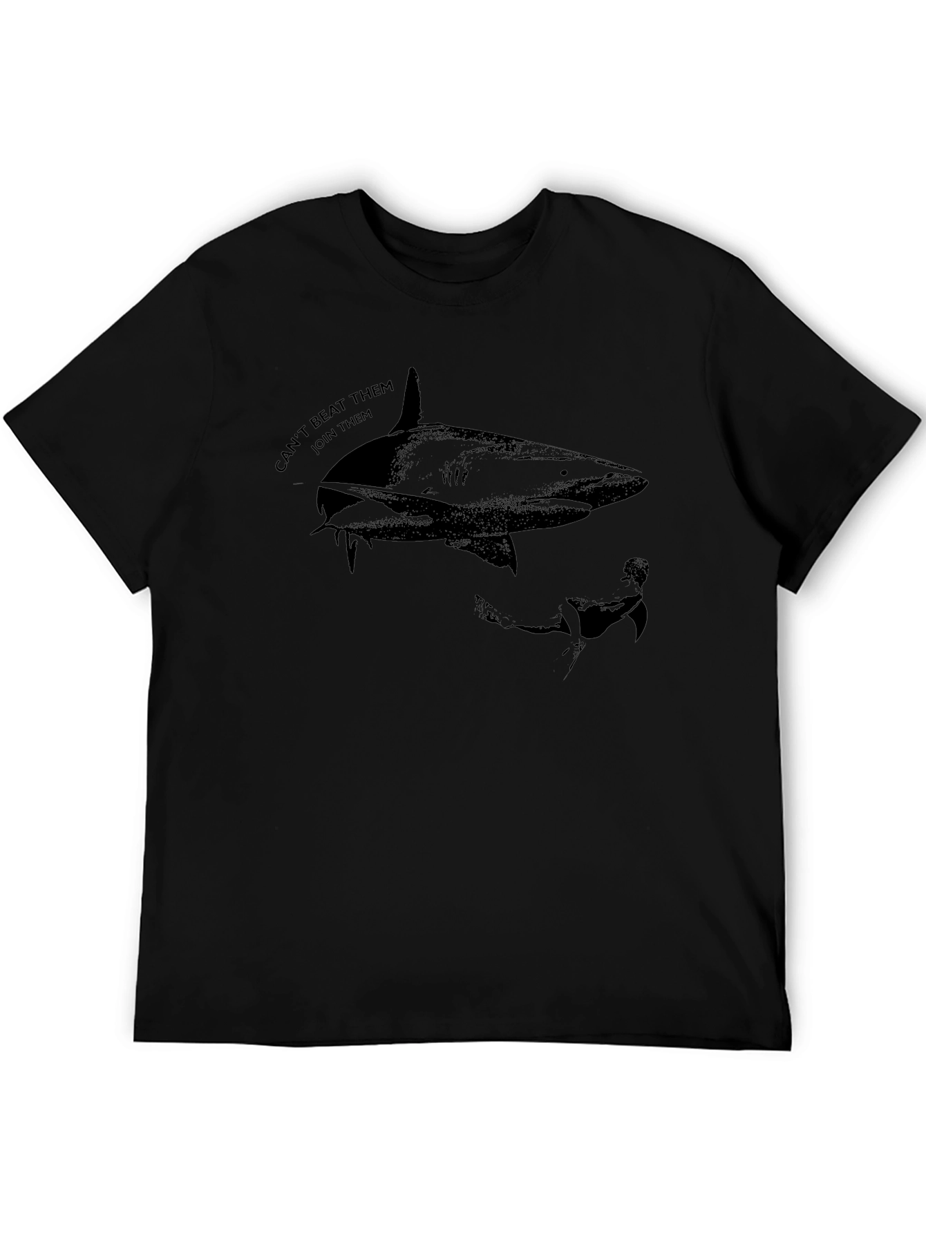 Shark Graphic Black T-Shirt