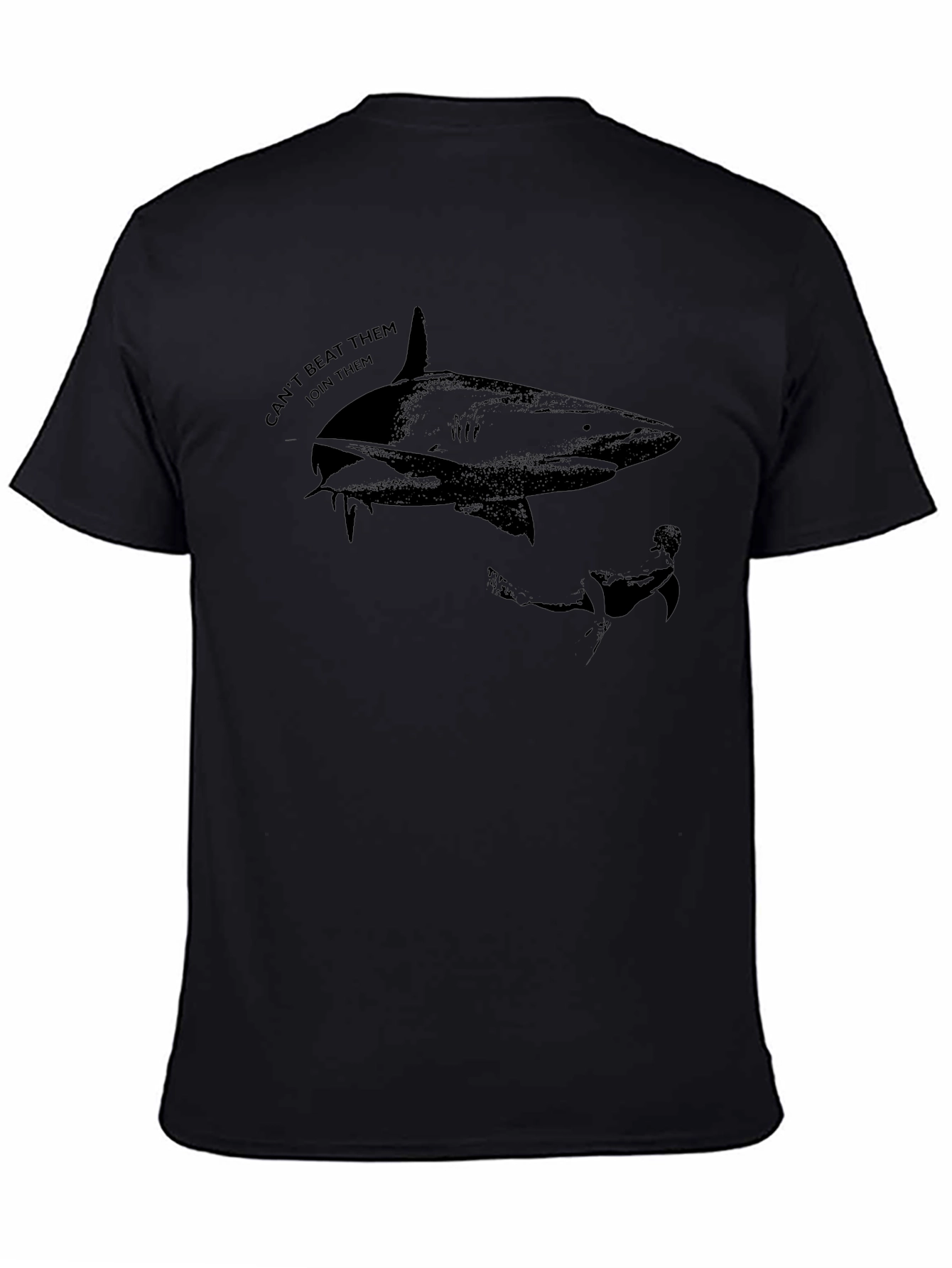 Shark Graphic Black T-Shirt