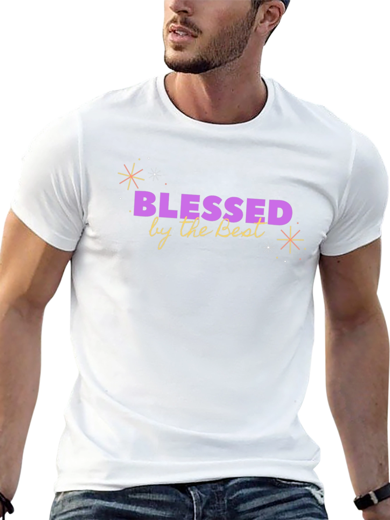 Blessed by the Best Graphic T-Shirt - Black