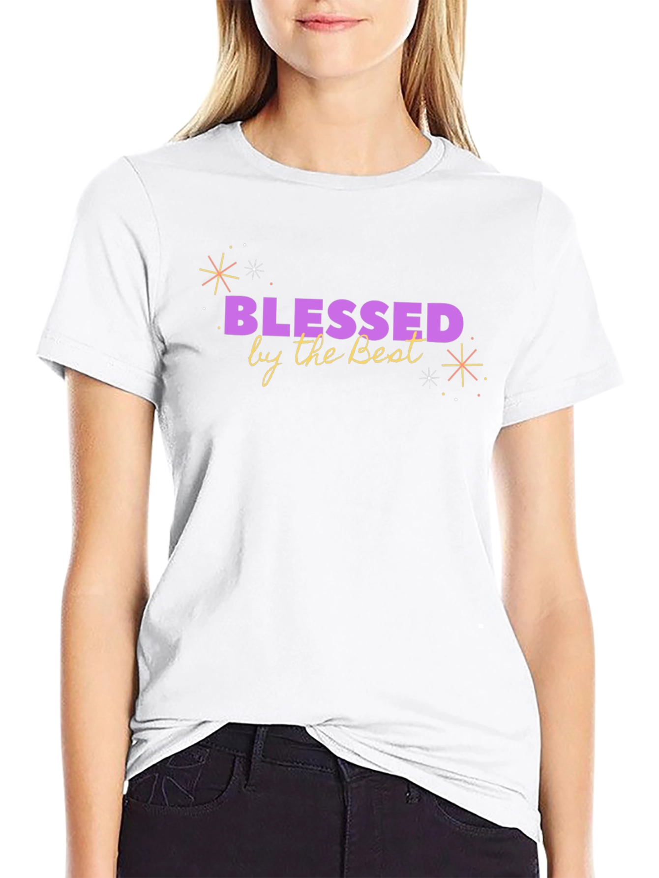 Blessed by the Best Graphic T-Shirt - Black