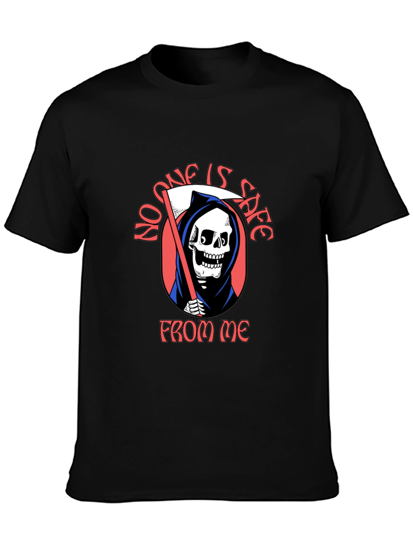 Grim Reaper Graphic Tee - No One Is Safe