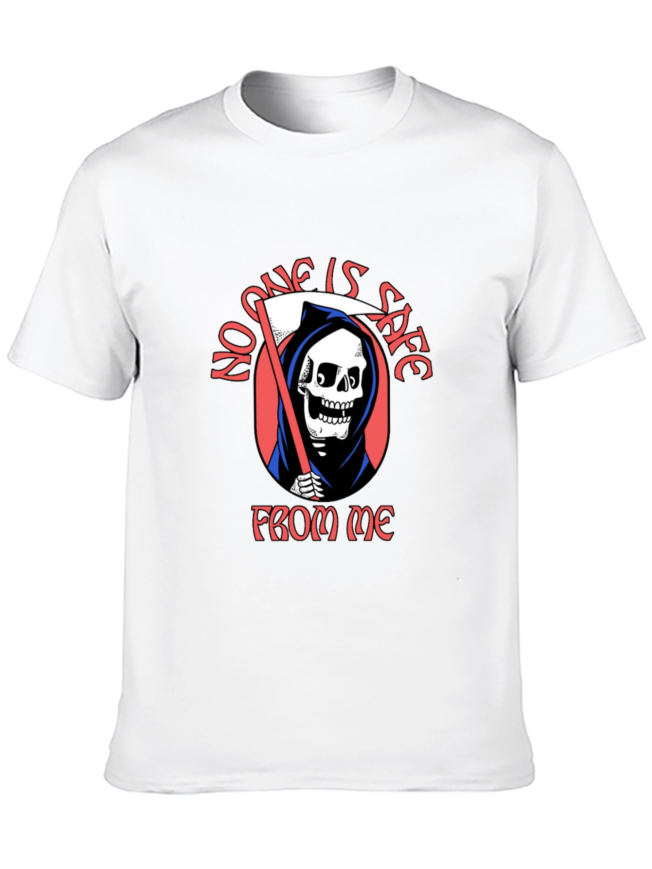 Grim Reaper Graphic Tee - No One Is Safe