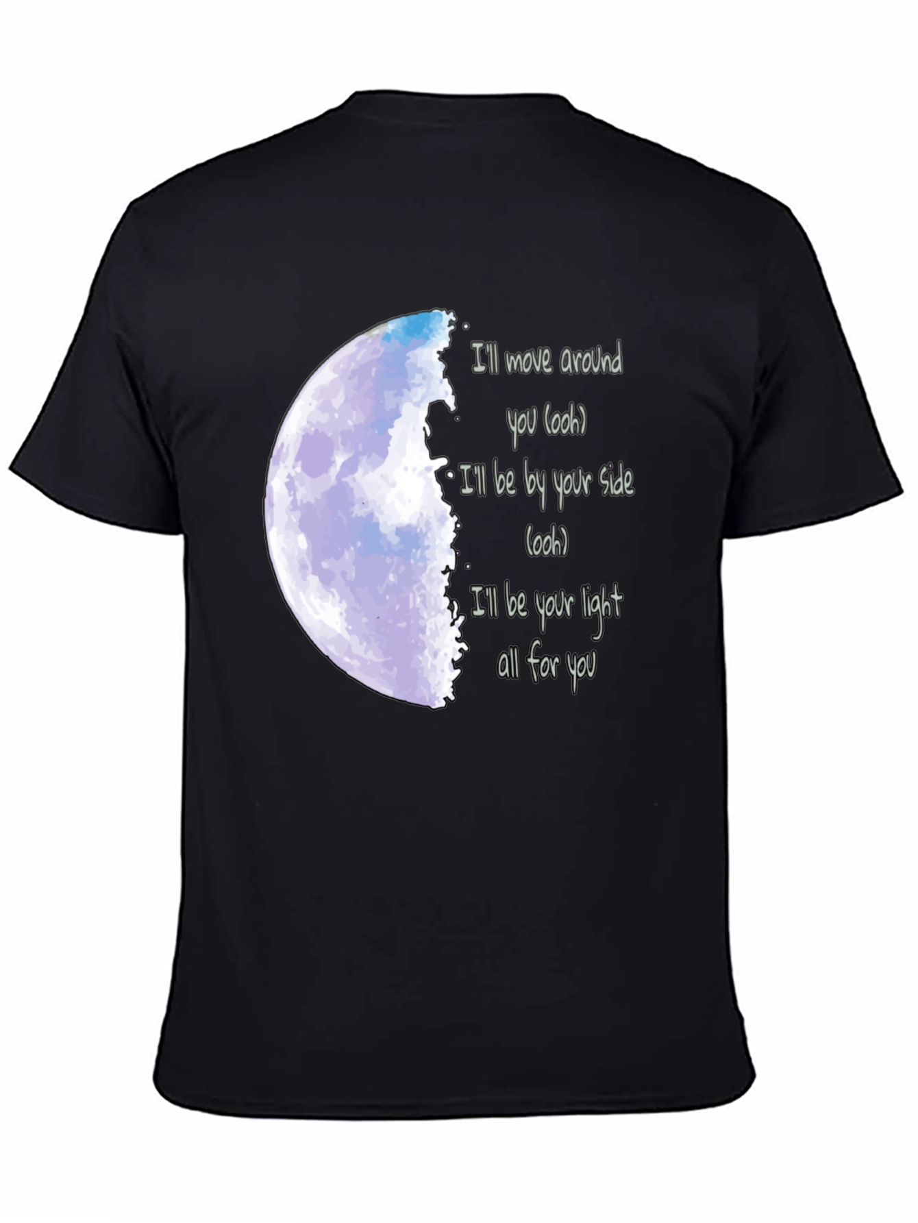 Moonlight Serenade Tee - Lyrics T-Shirt
