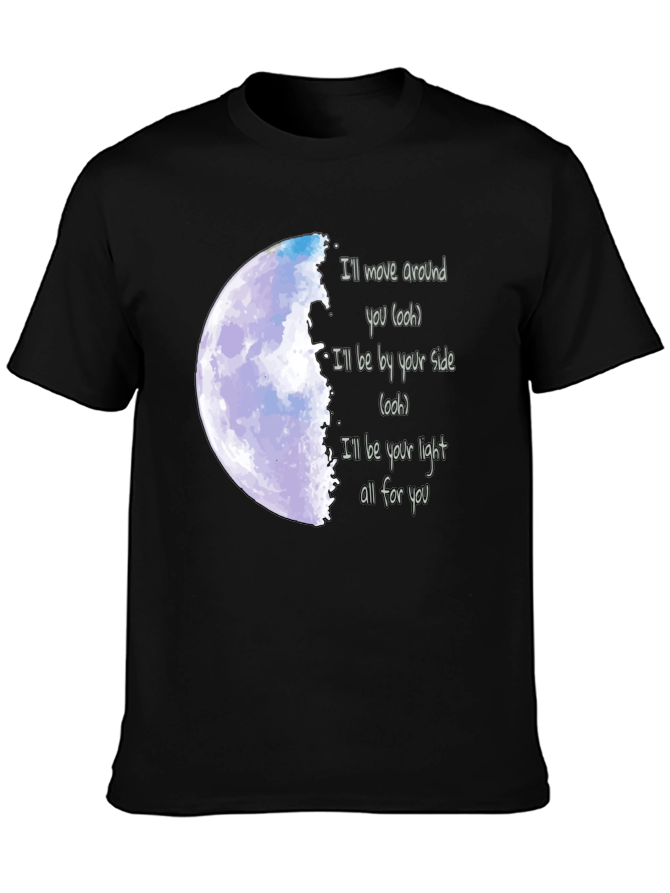 Moonlight Serenade Tee - Lyrics T-Shirt