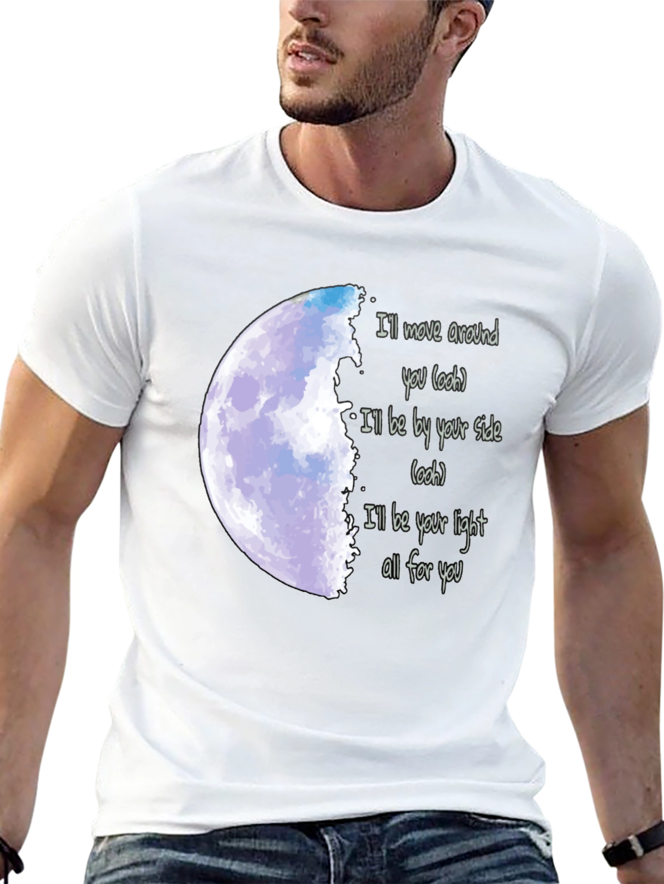 Moonlight Serenade Tee - Lyrics T-Shirt