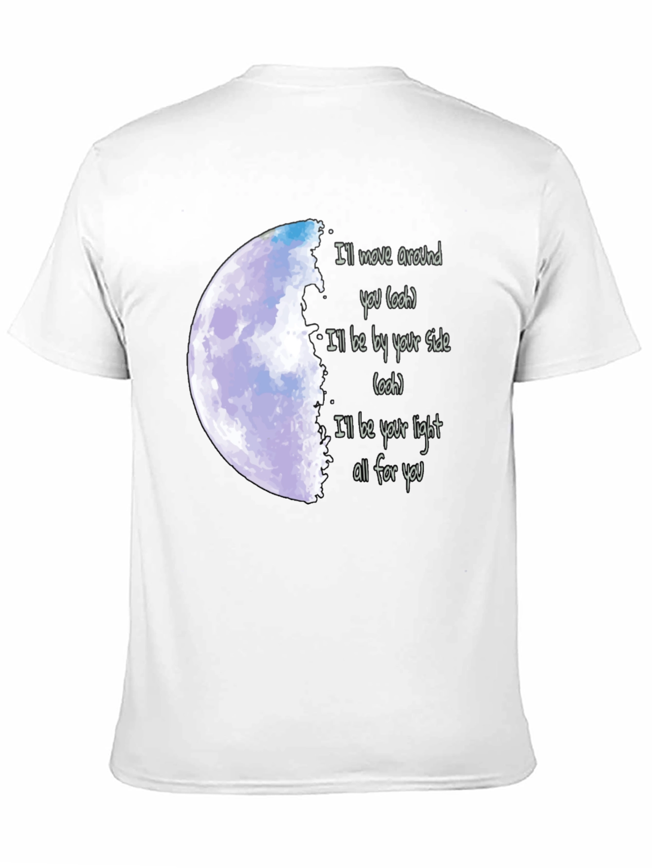 Moonlight Serenade Tee - Lyrics T-Shirt