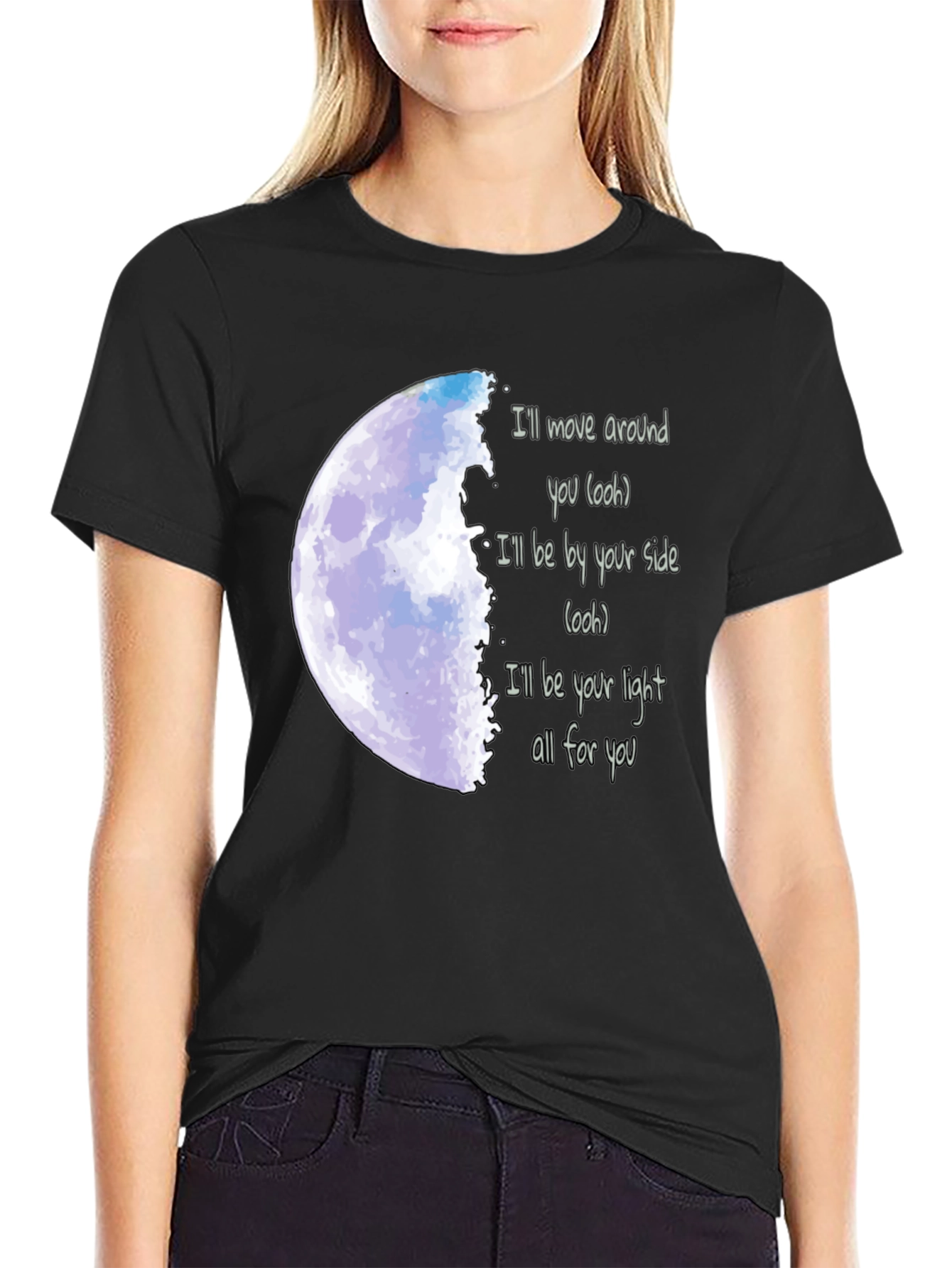Moonlight Serenade Tee - Lyrics T-Shirt