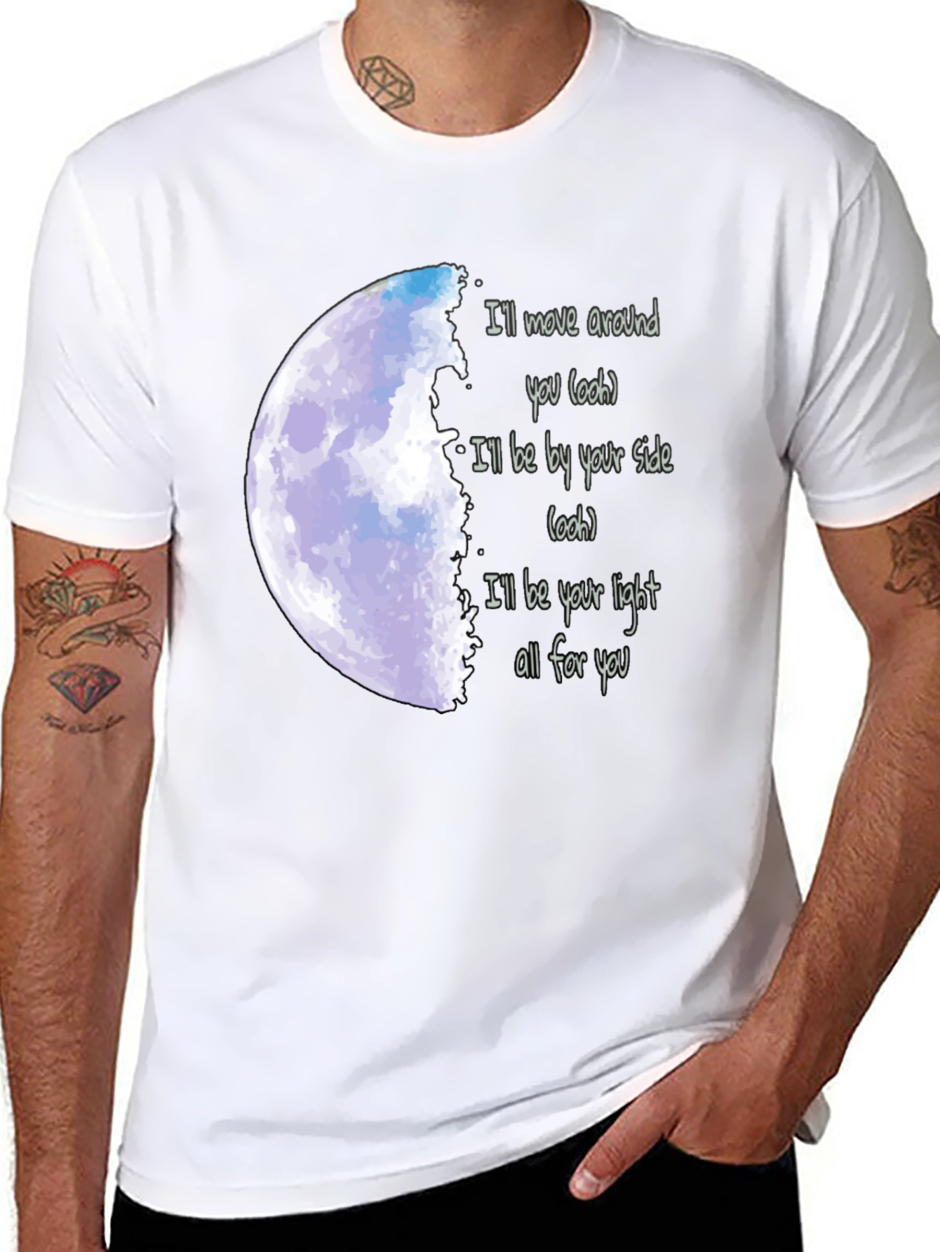 Moonlight Serenade Tee - Lyrics T-Shirt