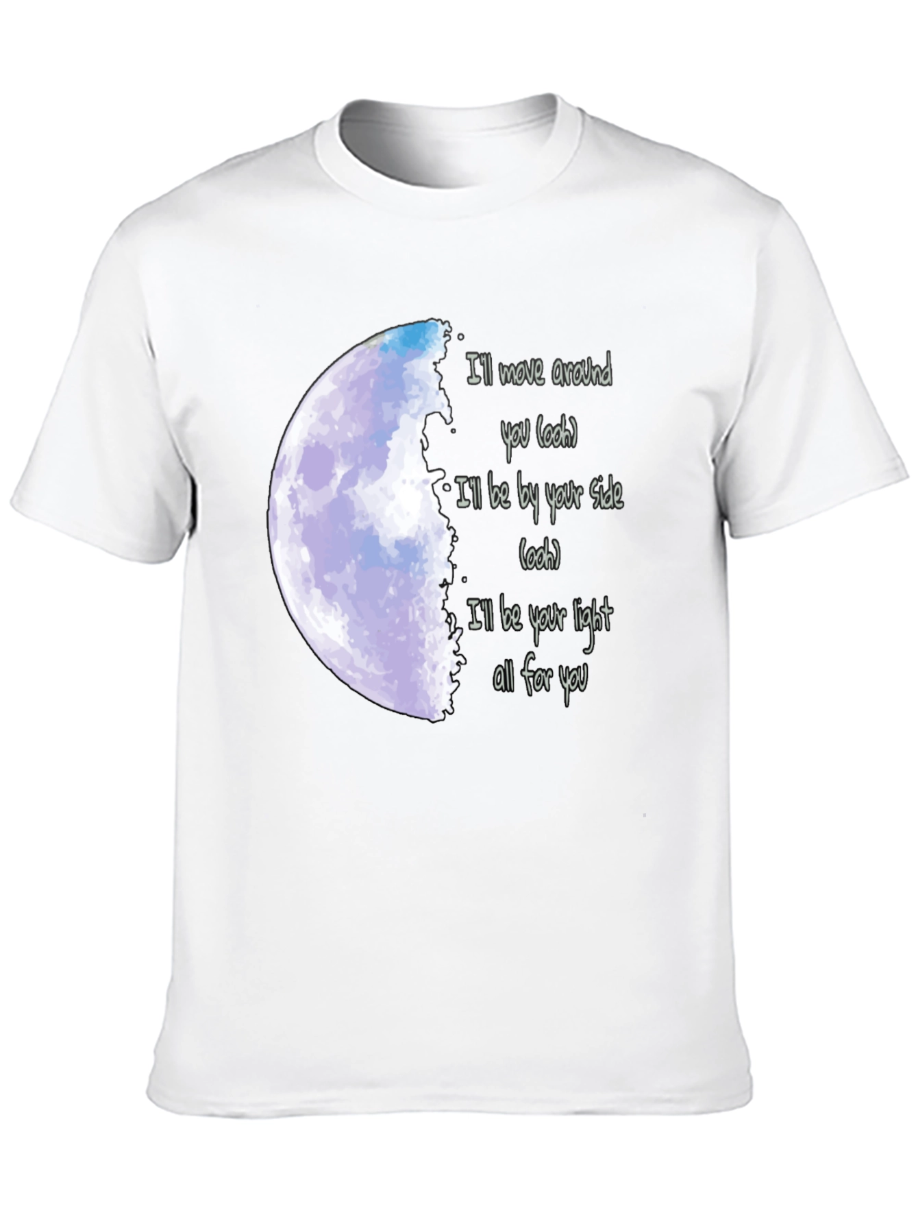 Moonlight Serenade Tee - Lyrics T-Shirt
