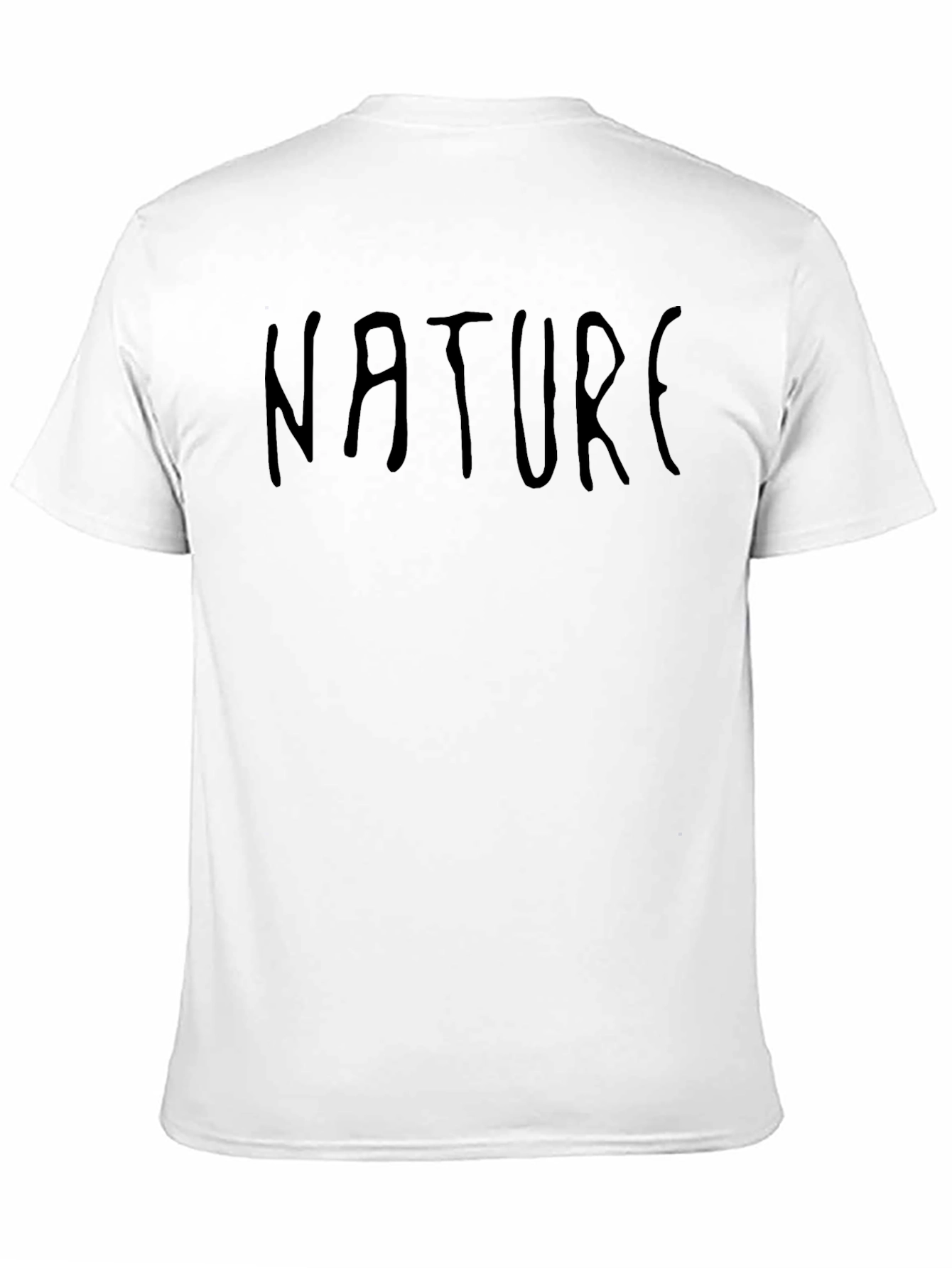 Nature Graphic Tee - Black Crew Neck T-Shirt