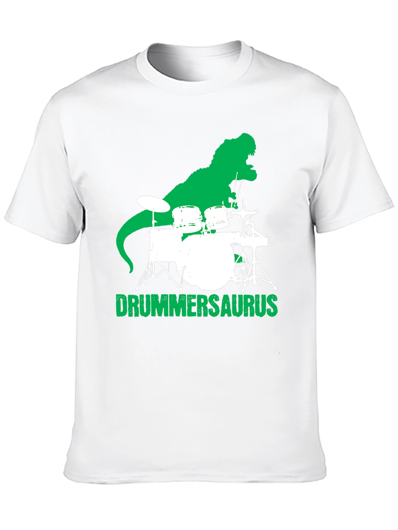 Drummersaurus T-Shirt - Black Cotton Graphic Tee