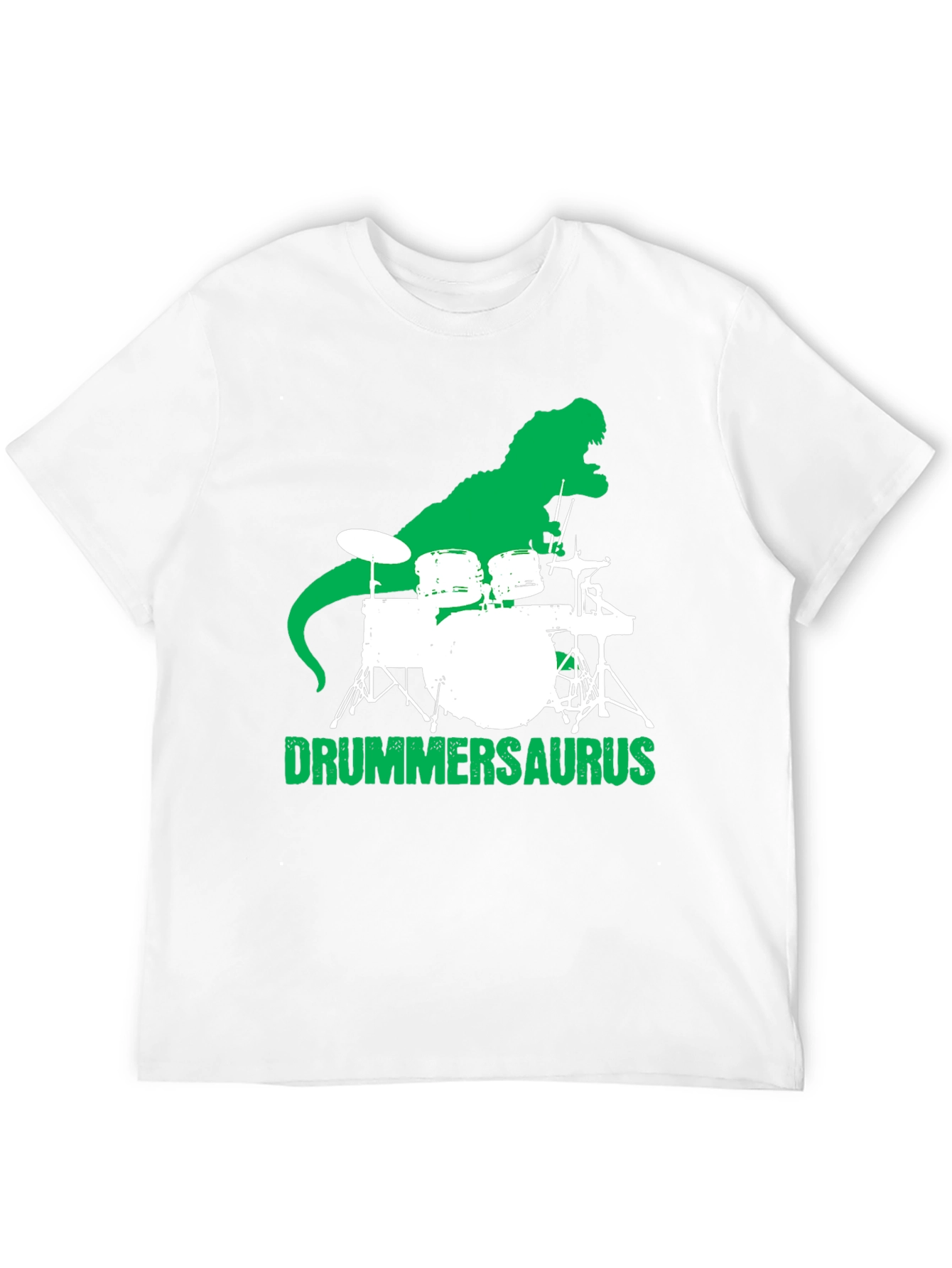 Drummersaurus T-Shirt - Black Cotton Graphic Tee