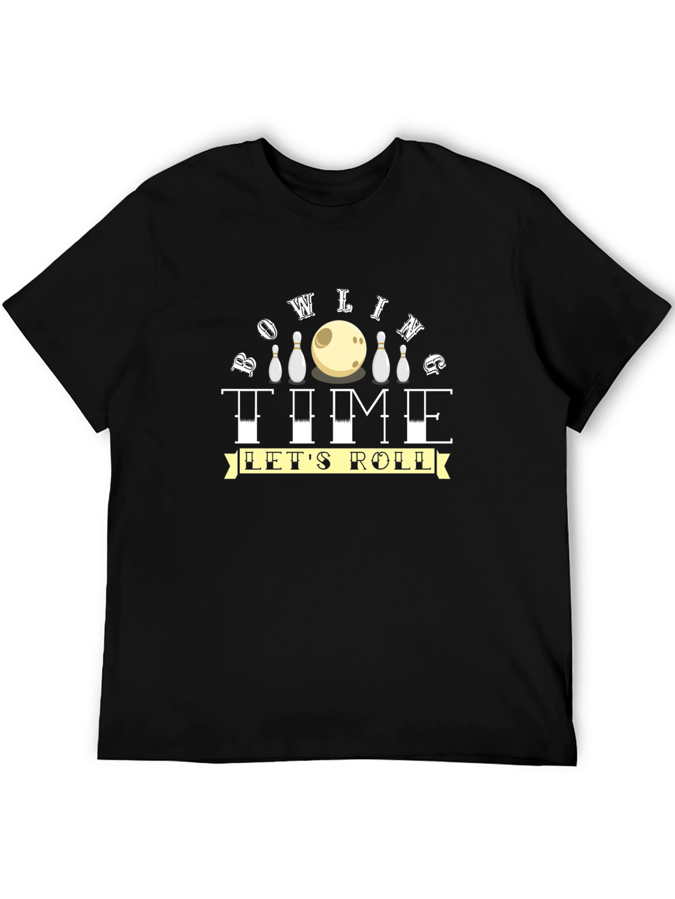 Bowling Time Lets Roll Graphic Tee