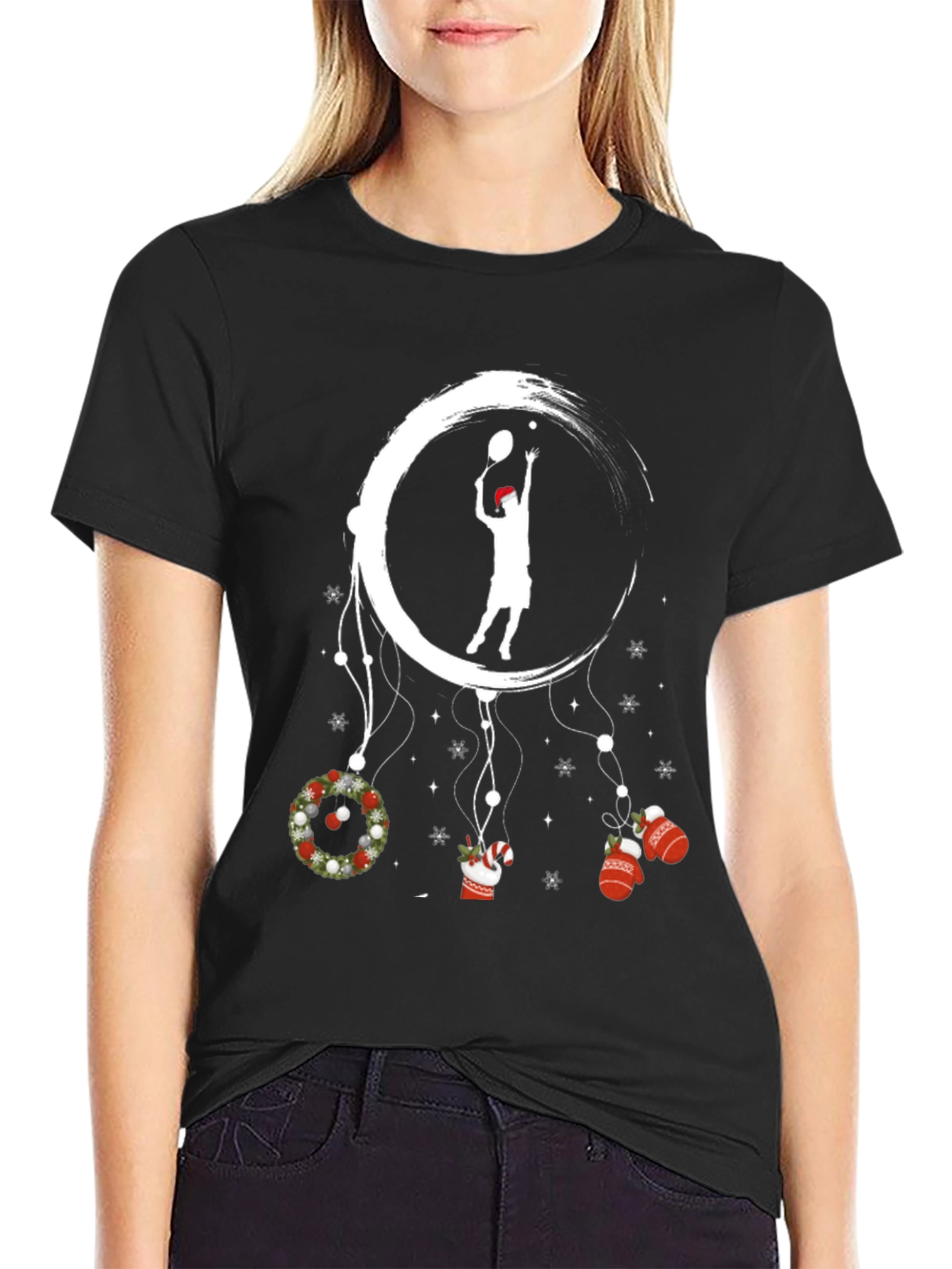 Christmas Tennis Dream Catcher T-Shirt