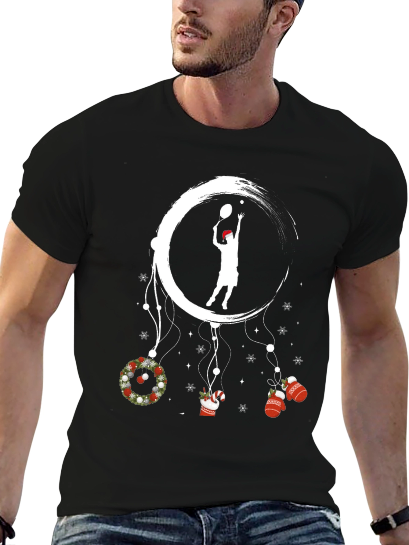 Christmas Tennis Dream Catcher T-Shirt