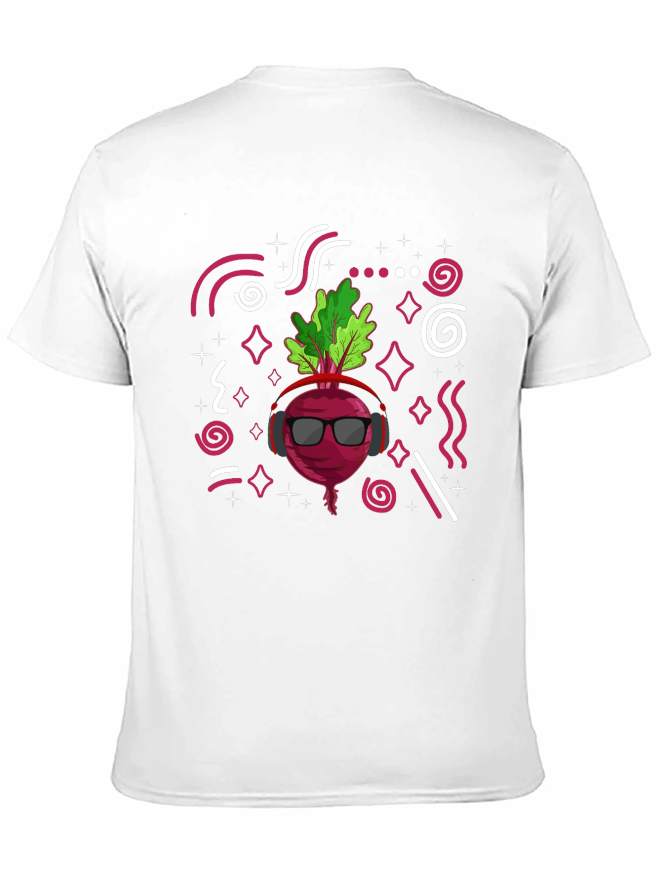 Cool Beetroot Graphic T-Shirt - Black