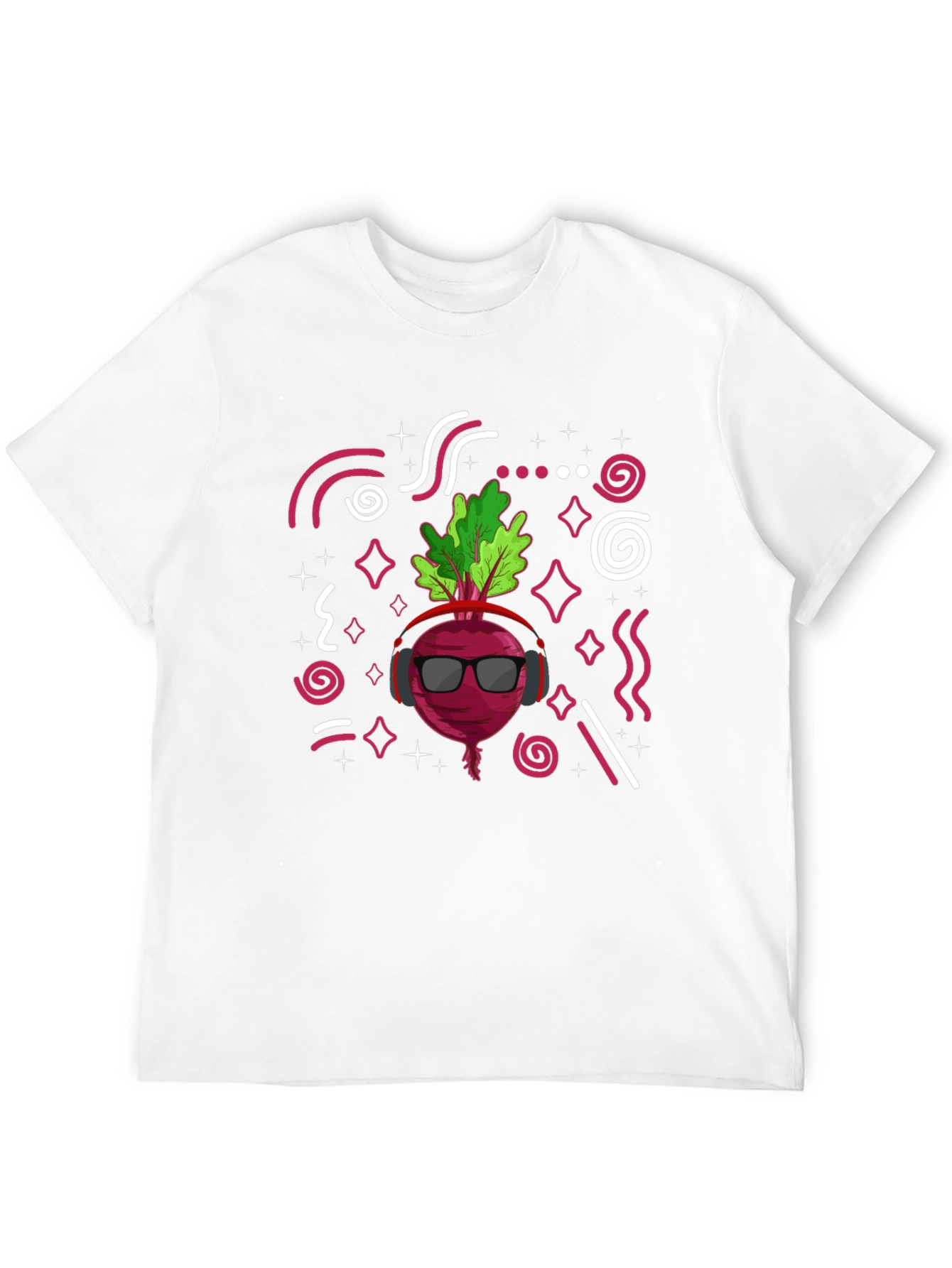 Cool Beetroot Graphic T-Shirt - Black
