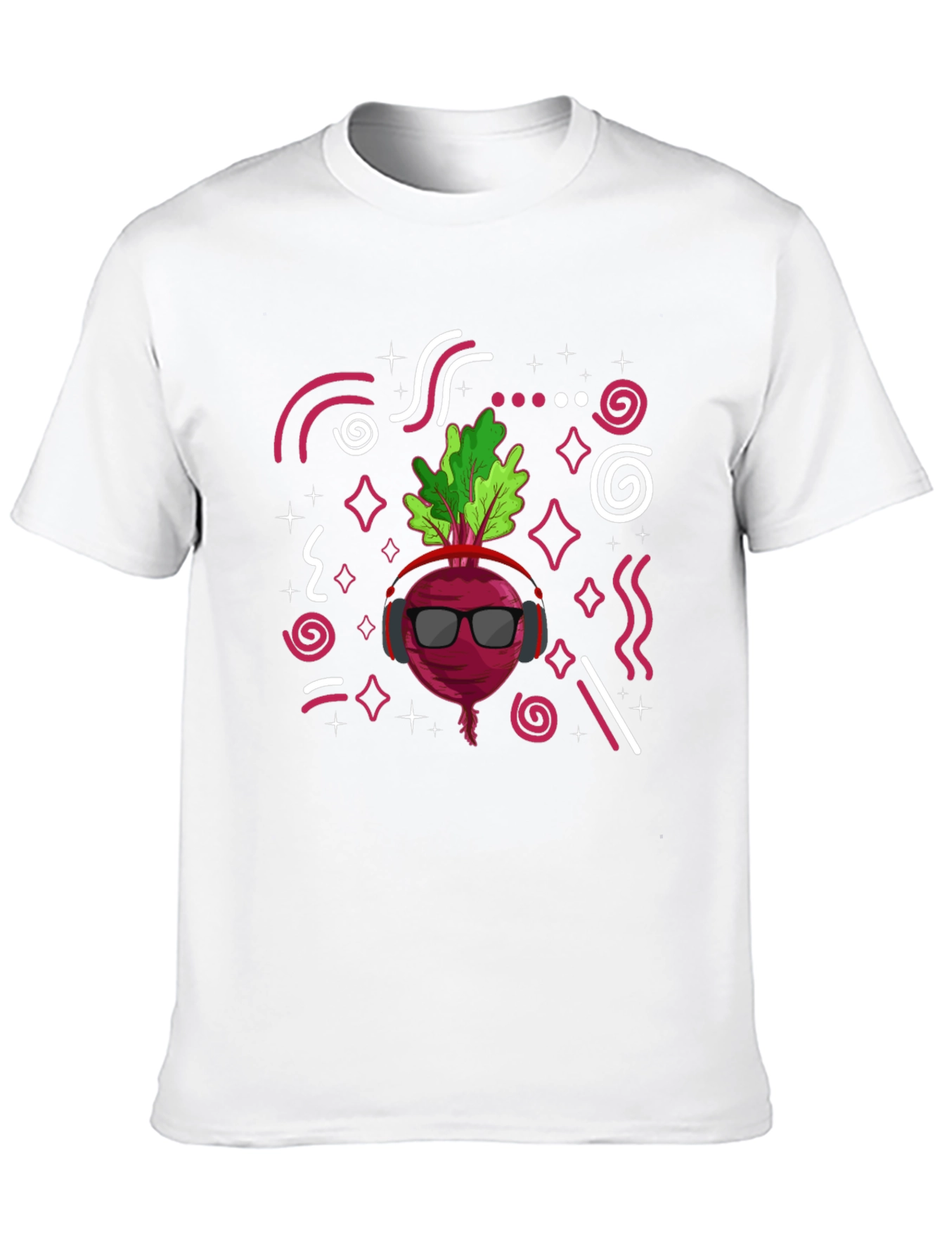 Cool Beetroot Graphic T-Shirt - Black