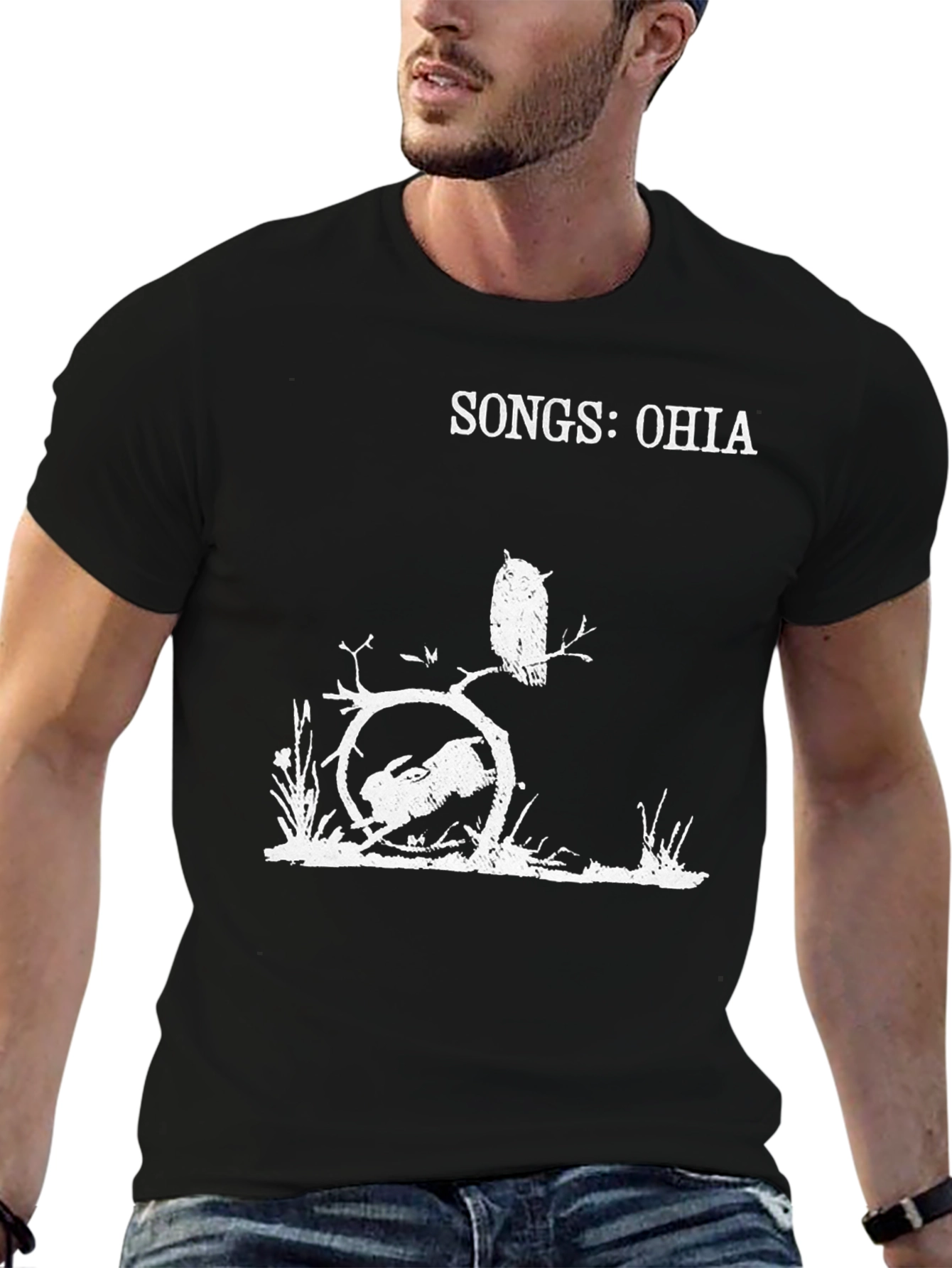 Songs: Ohia T-Shirt Black Graphic Tee