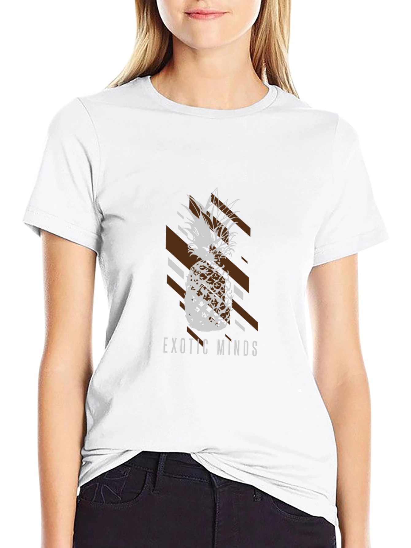 Exotic Minds Pineapple Graphic T-Shirt