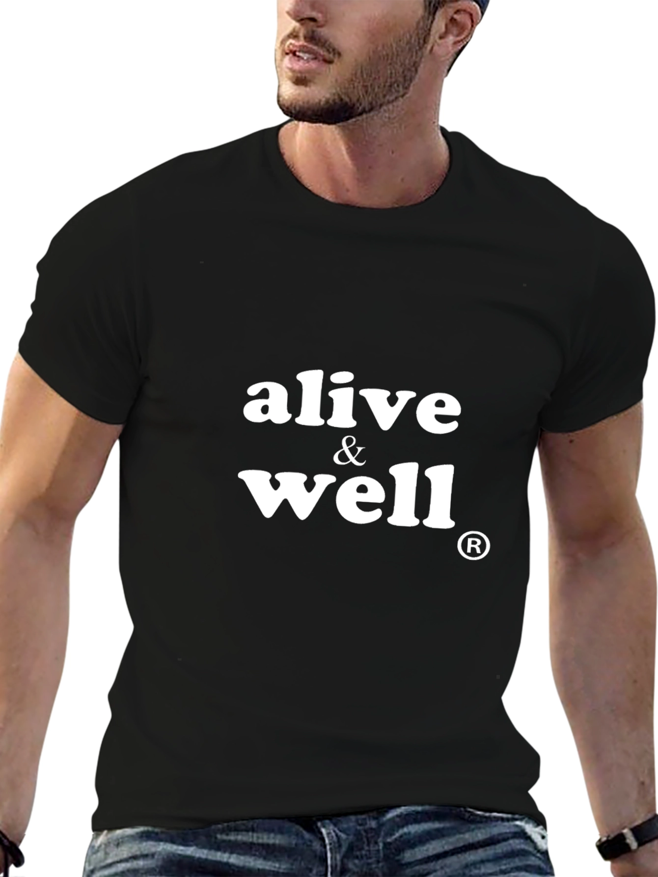 Alive & Well Black Graphic Tee