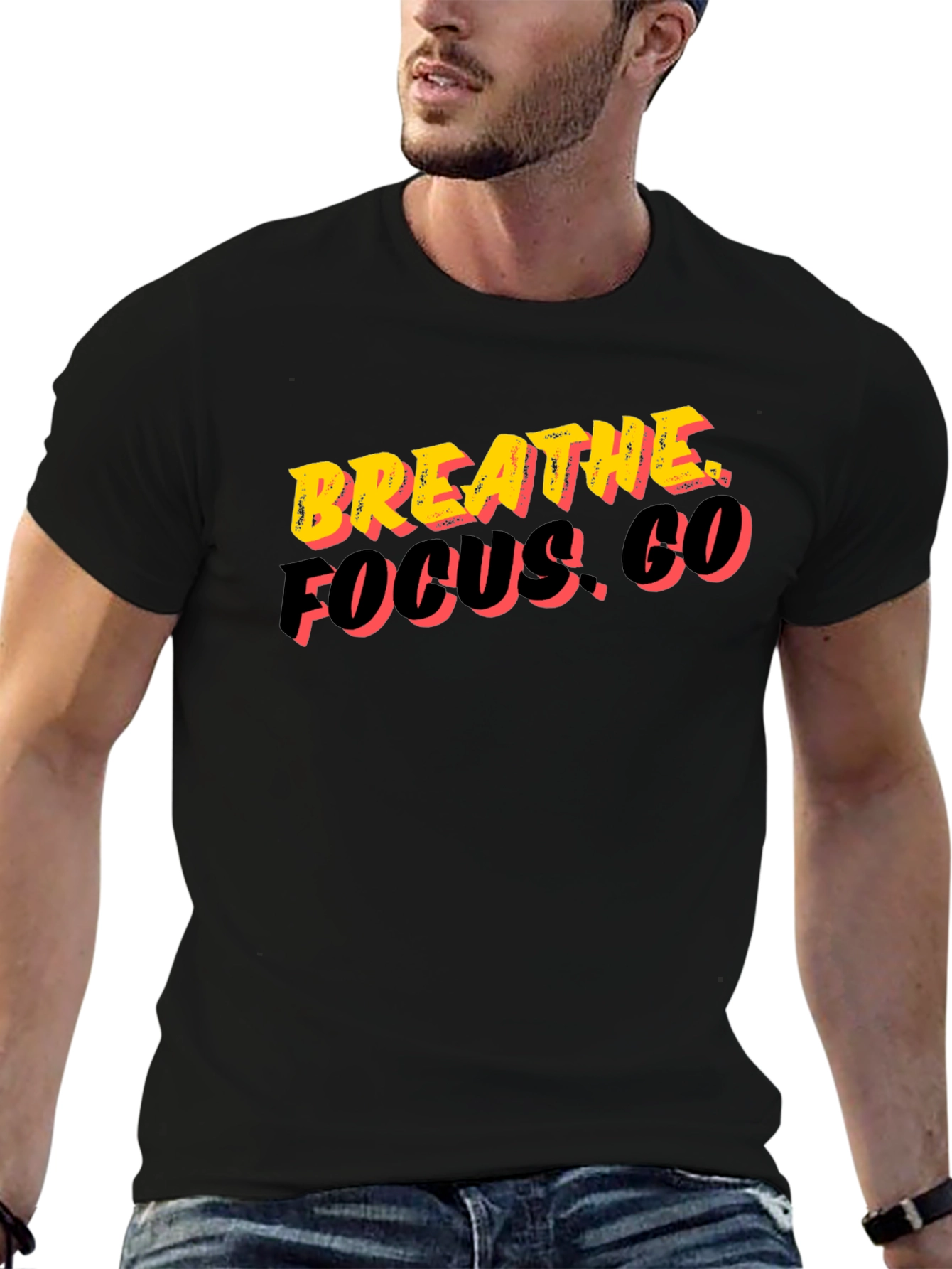 Breathe Focus. Go. Graphic Tee