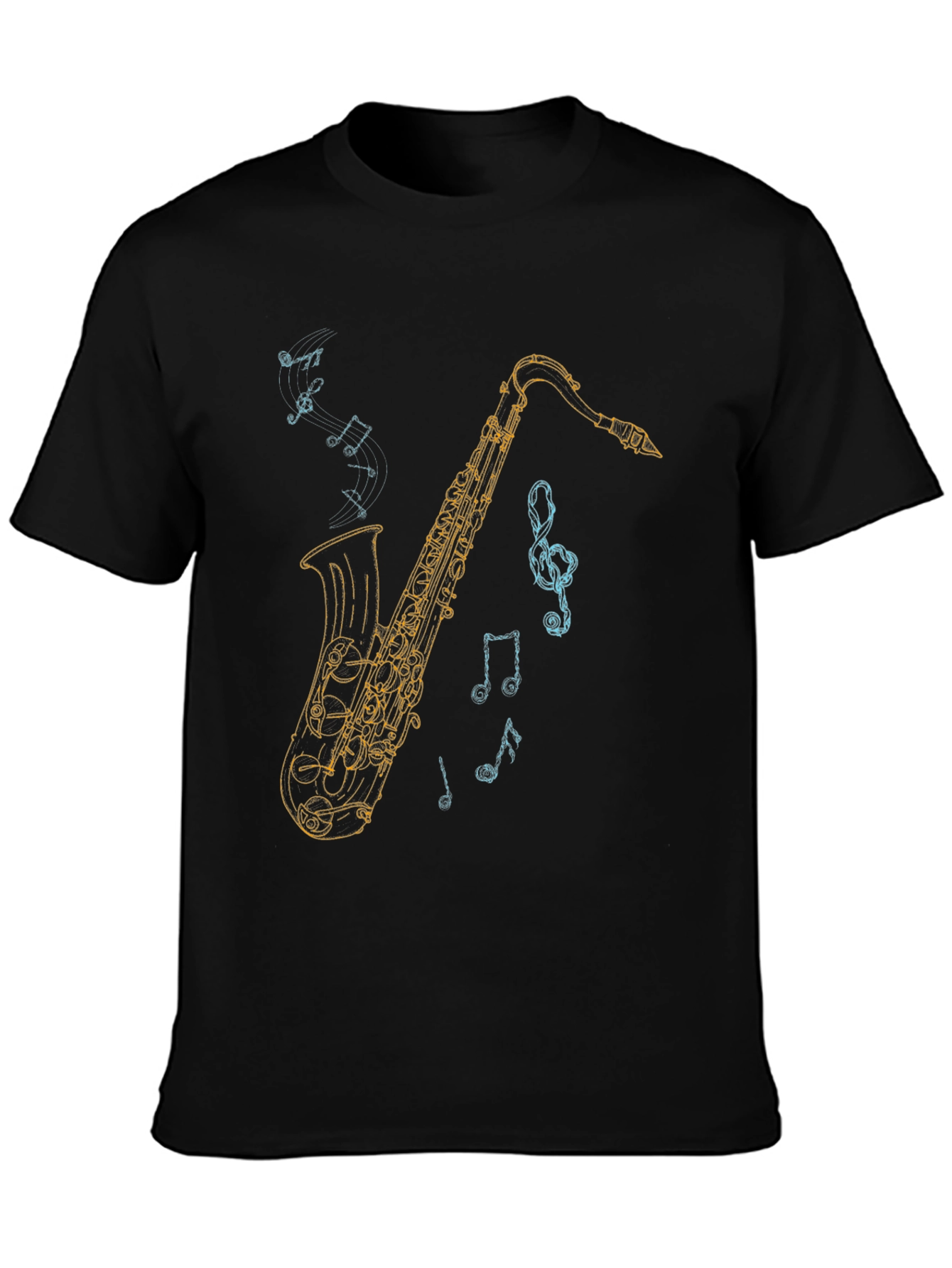 Saxophone Graphic Tee - Music Lover T-Shirt