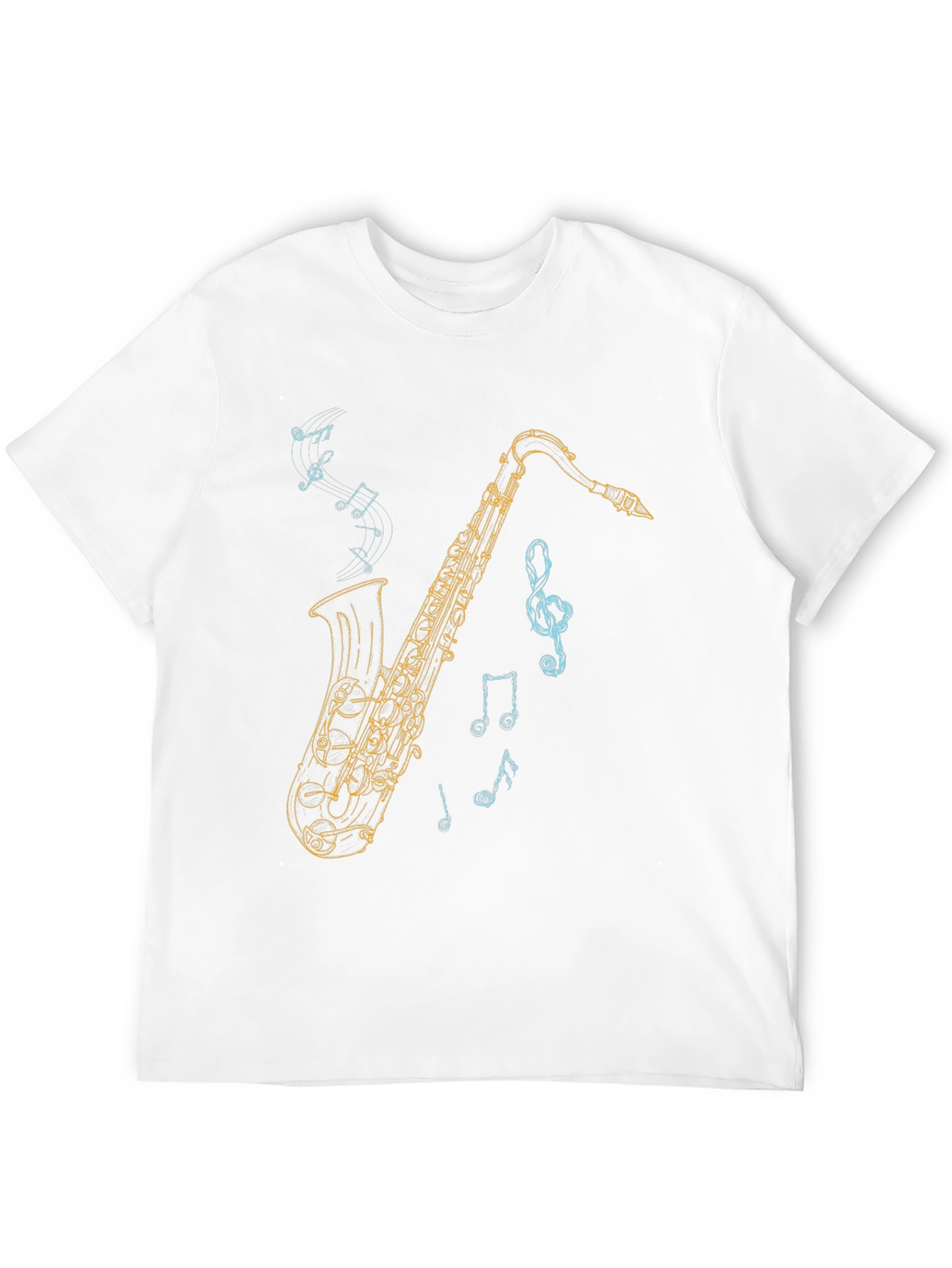 Saxophone Graphic Tee - Music Lover T-Shirt