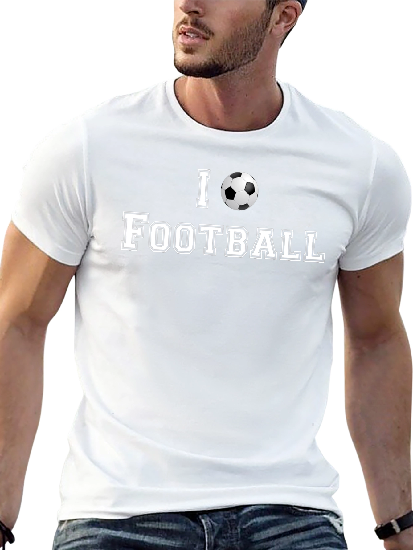 I Love Football Graphic T-Shirt