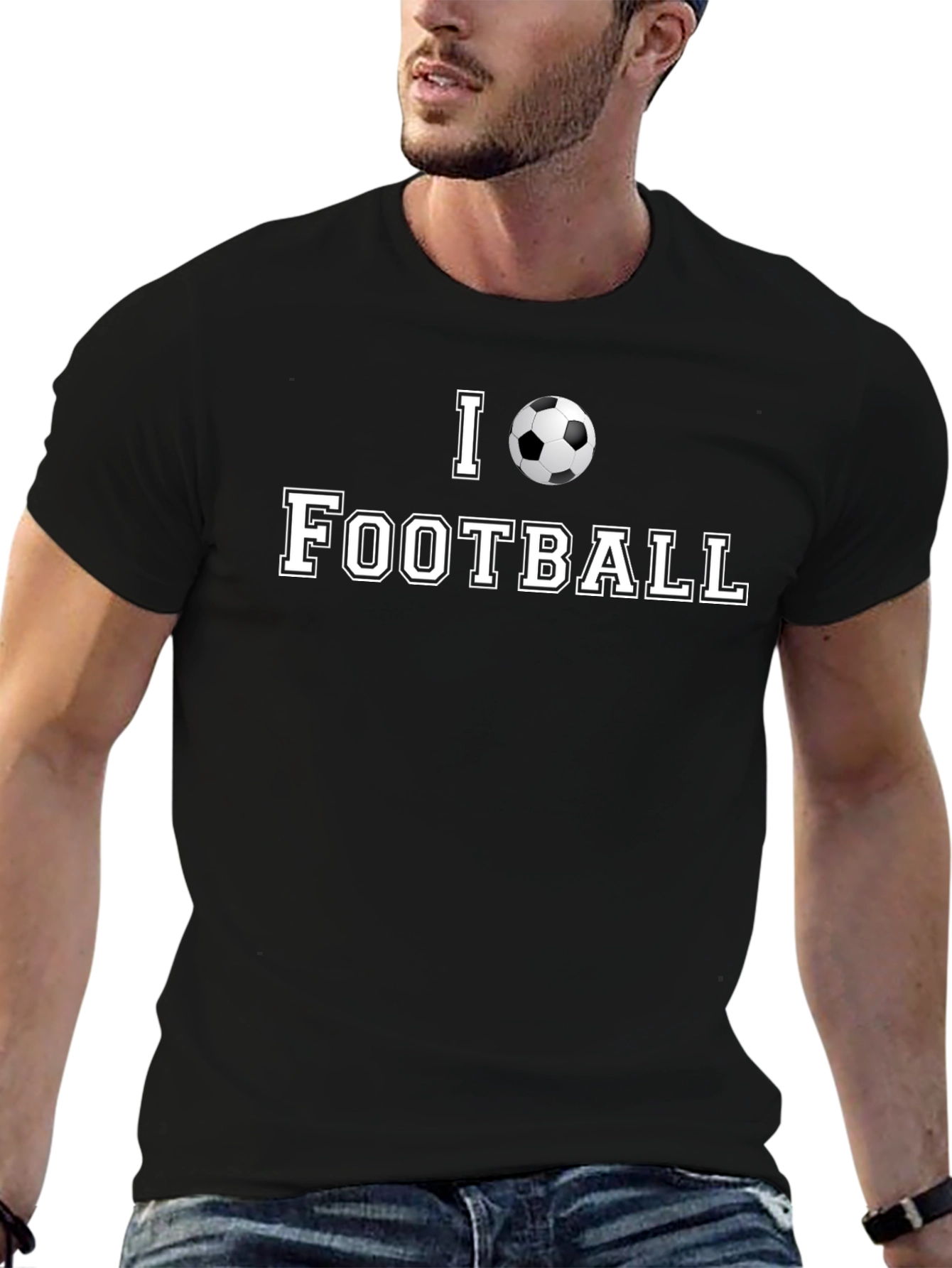 I Love Football Graphic T-Shirt
