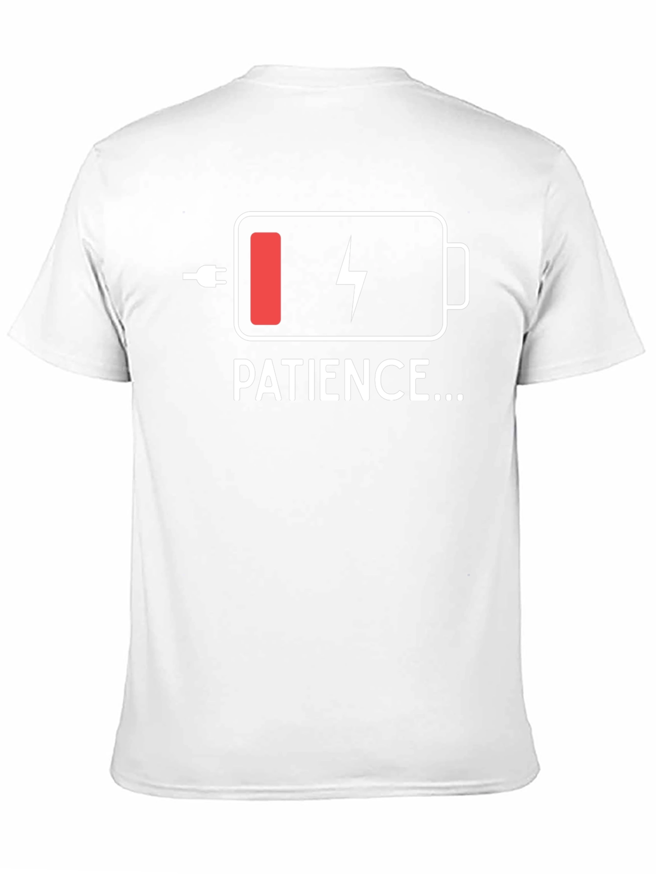 Patience Low Battery T-Shirt - Black