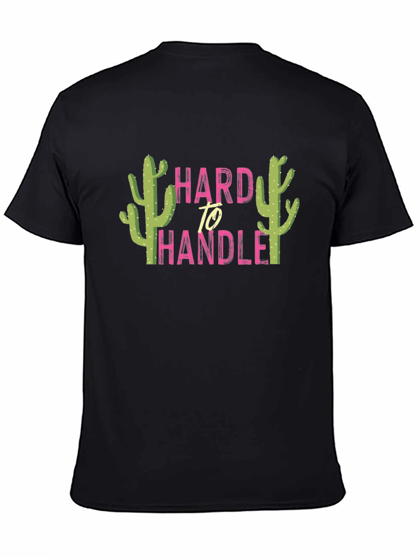 Hard To Handle Cactus Graphic Tee - Black