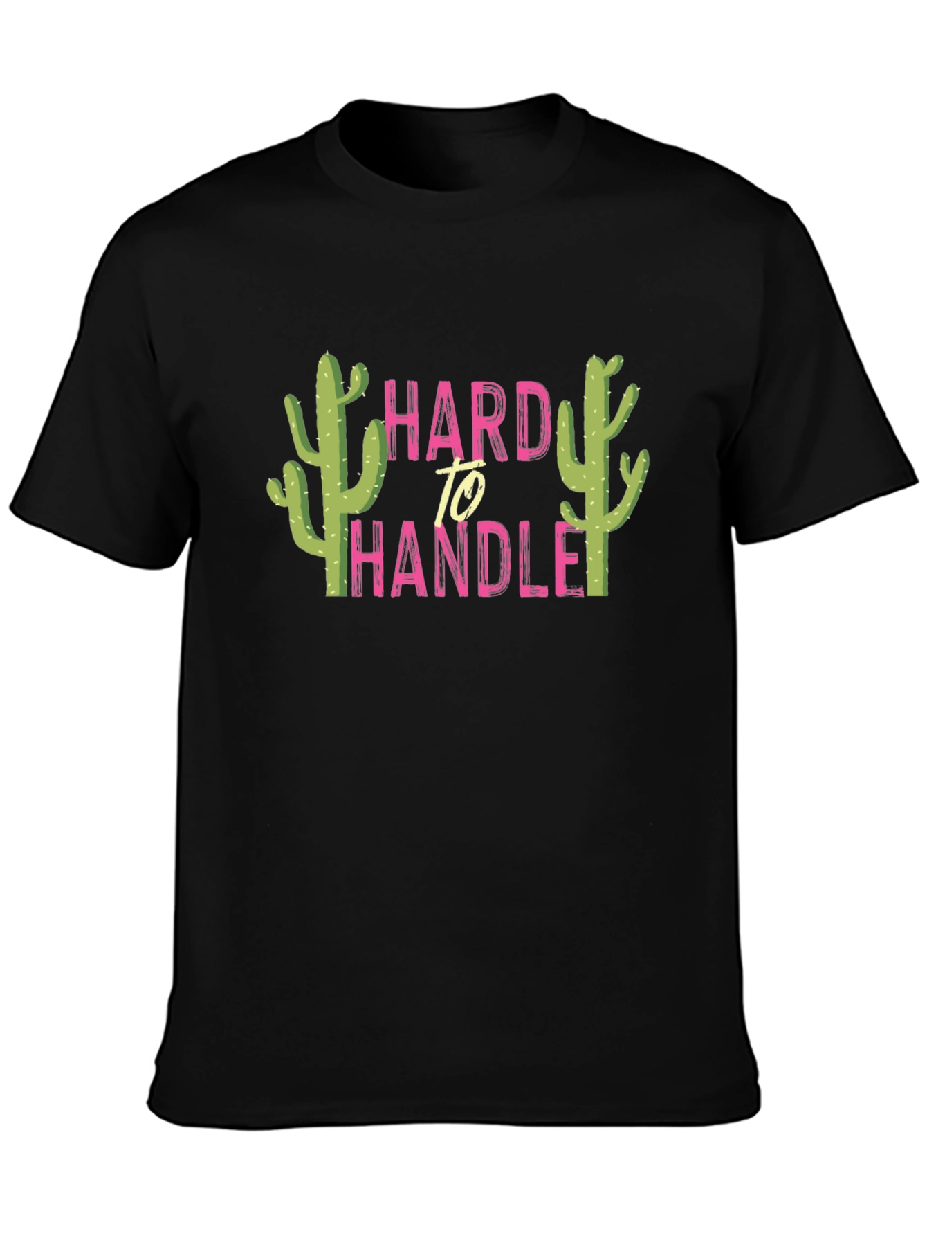Hard To Handle Cactus Graphic Tee - Black