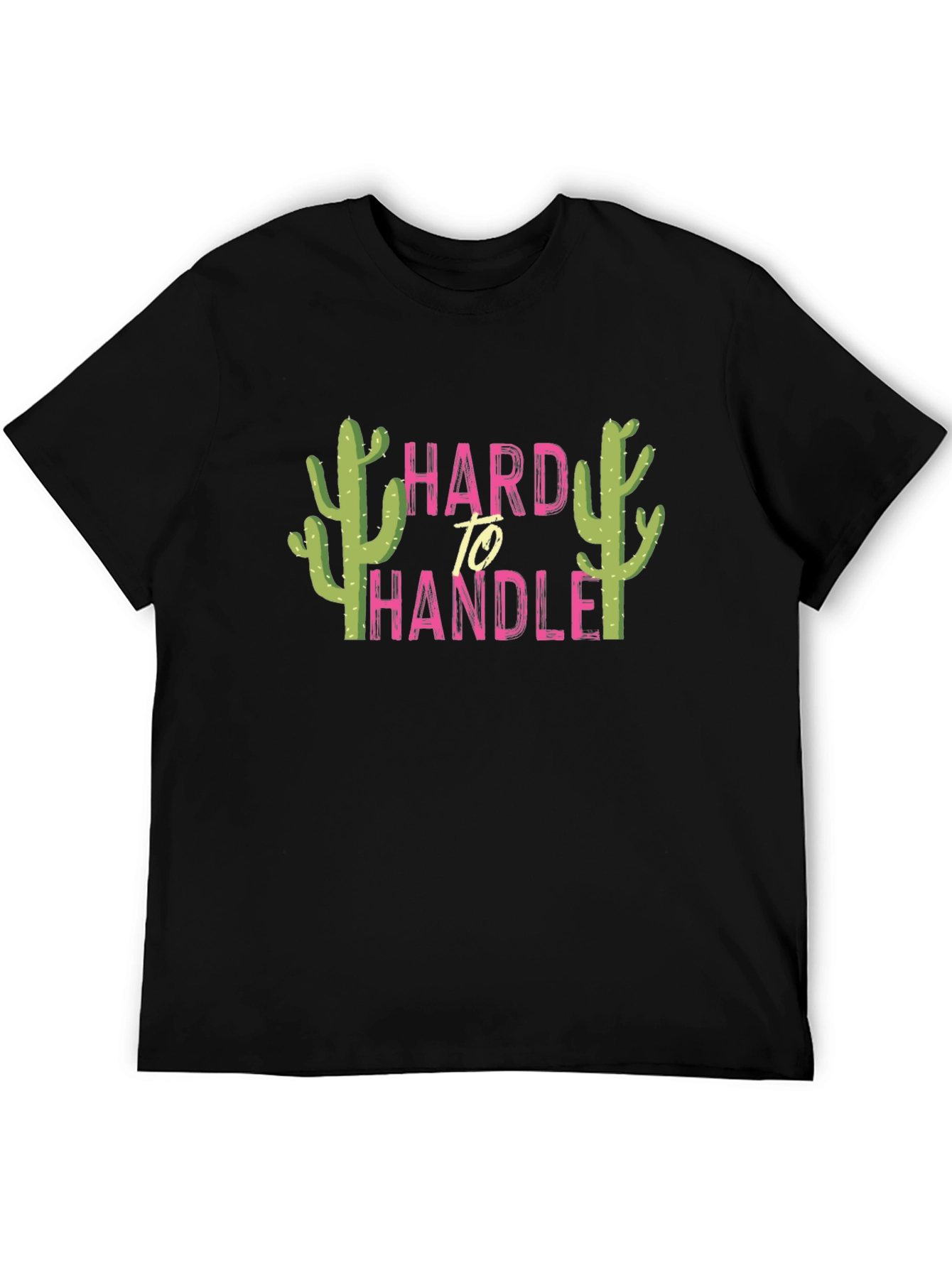 Hard To Handle Cactus Graphic Tee - Black